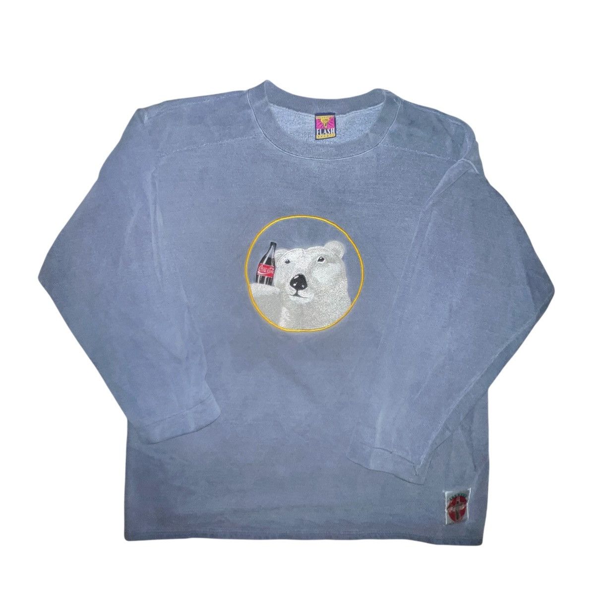 Coca Cola 90s Vintage Coca Cola Polar Bear Embroidered Sweatshirt Size US L / EU 52-54 / 3 - 1 Thumbnail