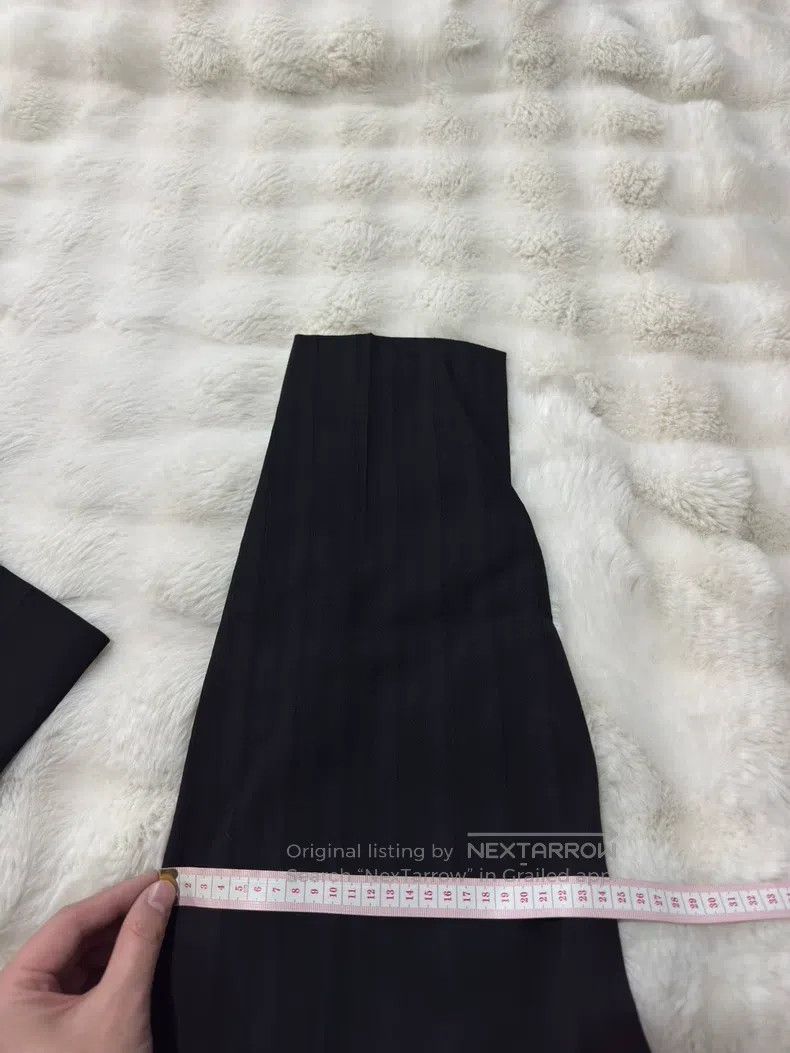 Saint Laurent Paris Saint Laurent Paris Dark Striped Men's Dress Pants Size US 34 / EU 50 - 8 Thumbnail