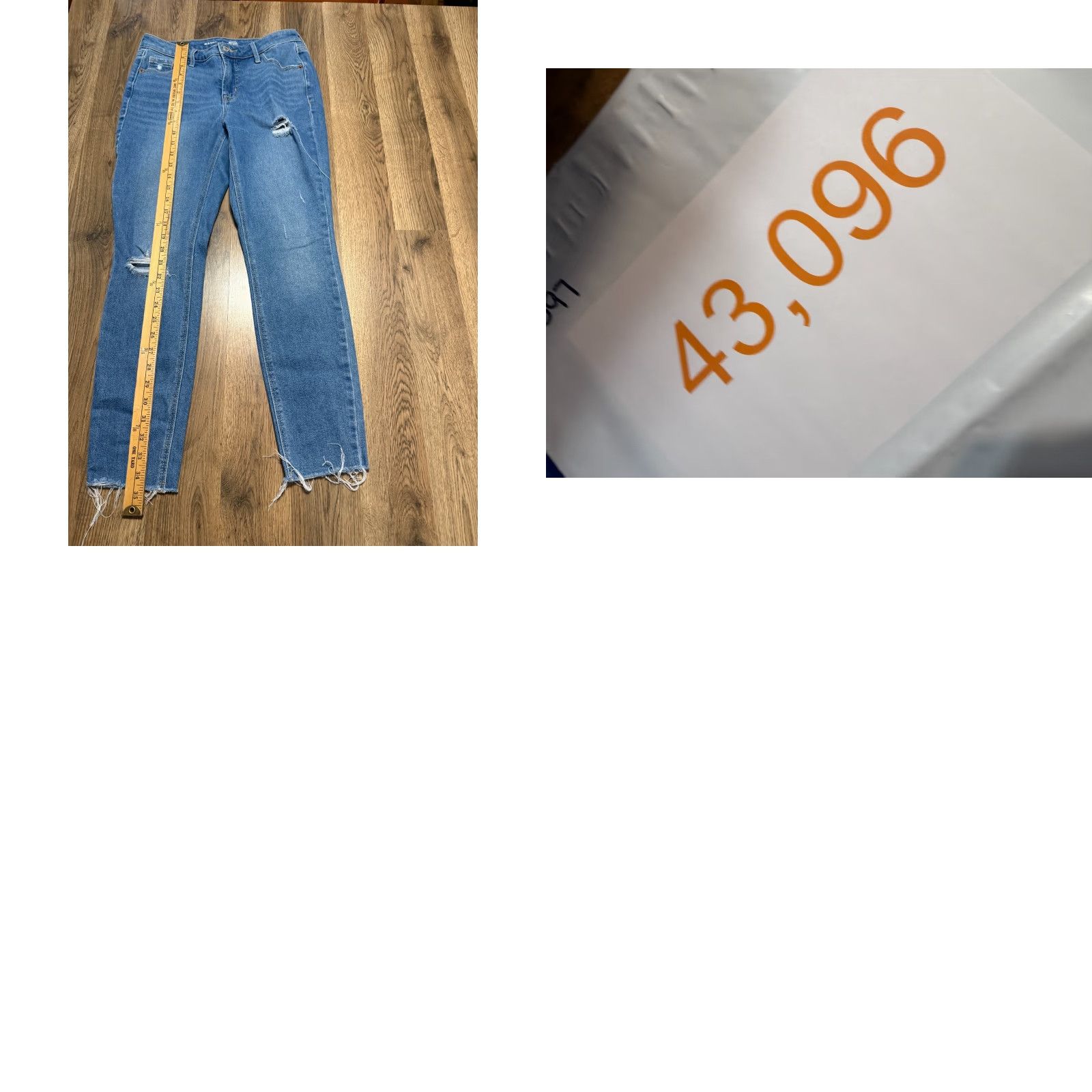 Old Navy Old Navy Jeans Women's Size 6 Blue Denim Hi Rise Rockstar Super Skinny Size 28" / US 6 / IT 42 - 9 Thumbnail
