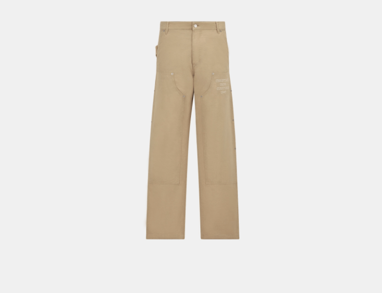 Dior o1w1db11225 483D18 Carpenter Jeans in Beige Size US 30 / EU 46 - 1 Thumbnail