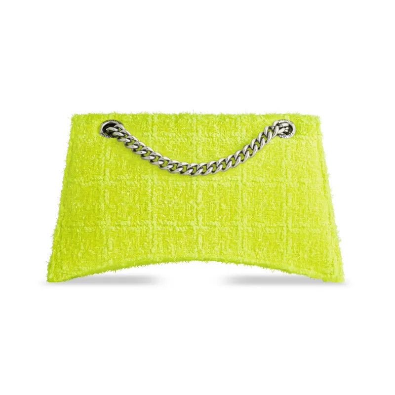 Balenciaga o1mt1gz0325 Size: OS / Crush Small Chain Bag in Yellow Size ONE SIZE - 5 Thumbnail