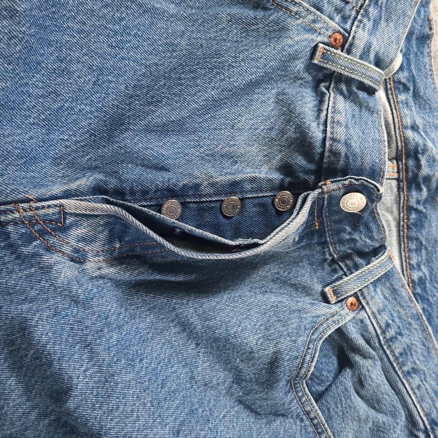 Levi's Levi's 501 Big E Mens Jeans 38 X 29 Blue Denim Straight Size US 38 / EU 54 - 2 Thumbnail