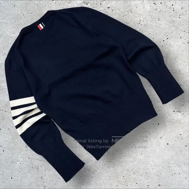 Thom Browne Thom Browne Navy Cashmere Knit Sweater Size US S / EU 44-46 / 1 - 2 Thumbnail