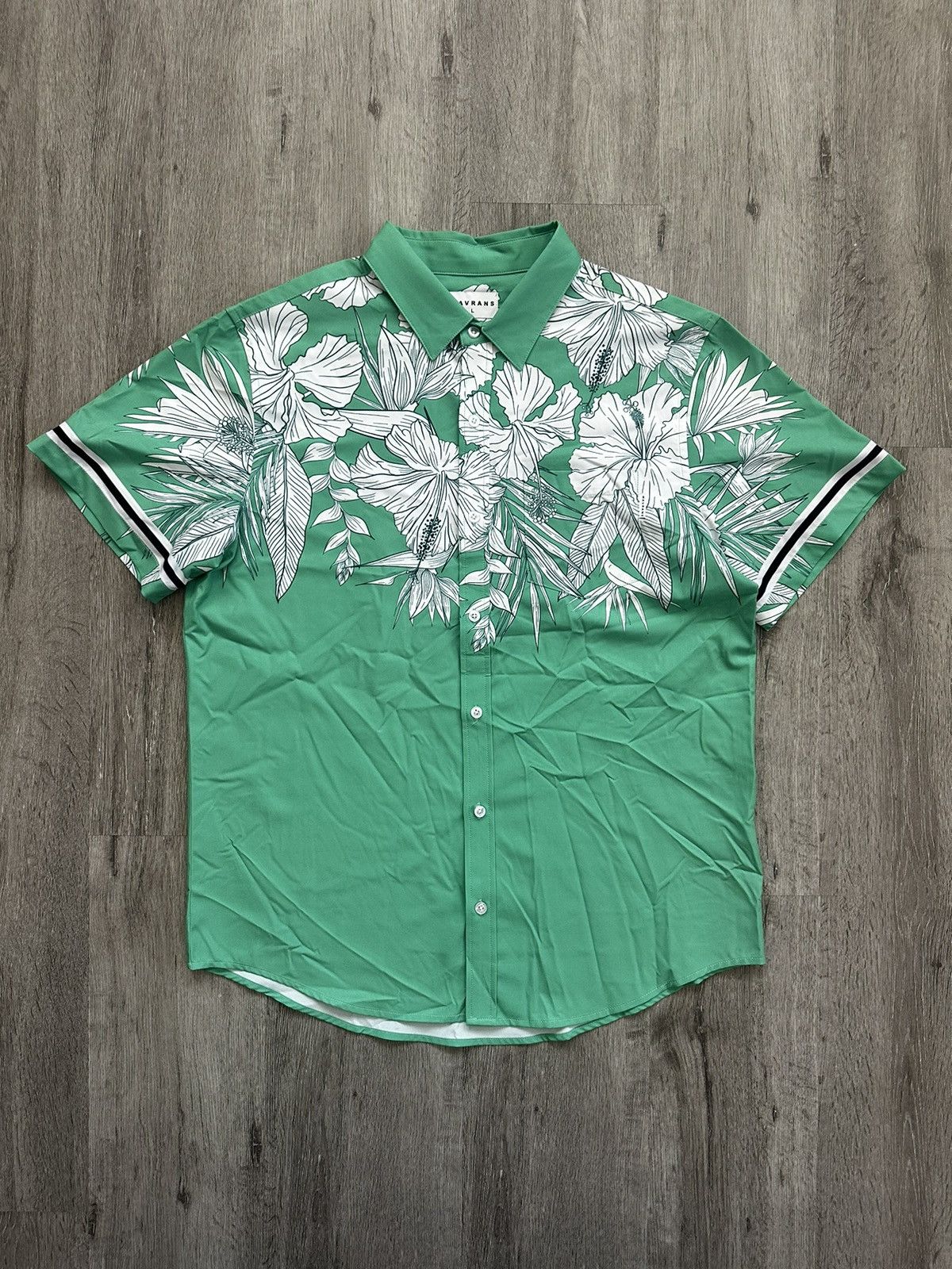 Designer Mavrans Green Weekend Button Up & Shorts Set Size US L / EU 52-54 / 3 - 2 Thumbnail