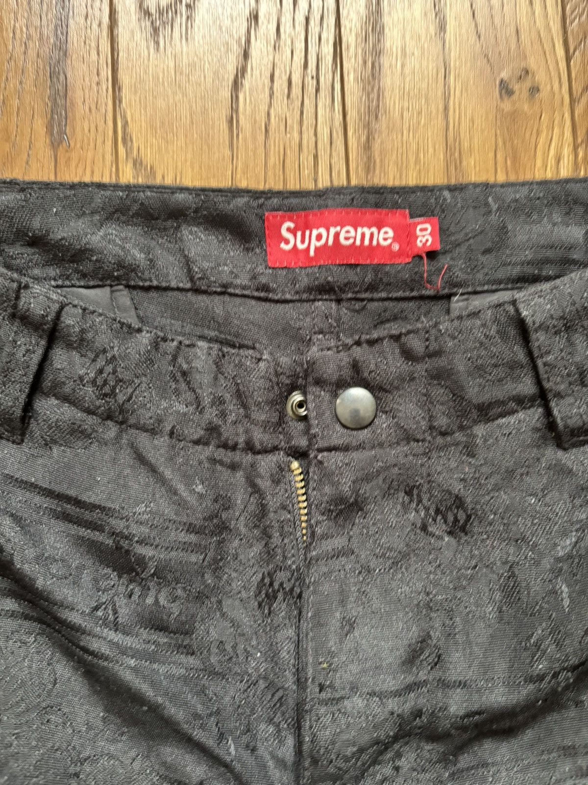 Supreme Floral Tapestry Cargo Pant Black SS21 Size 30