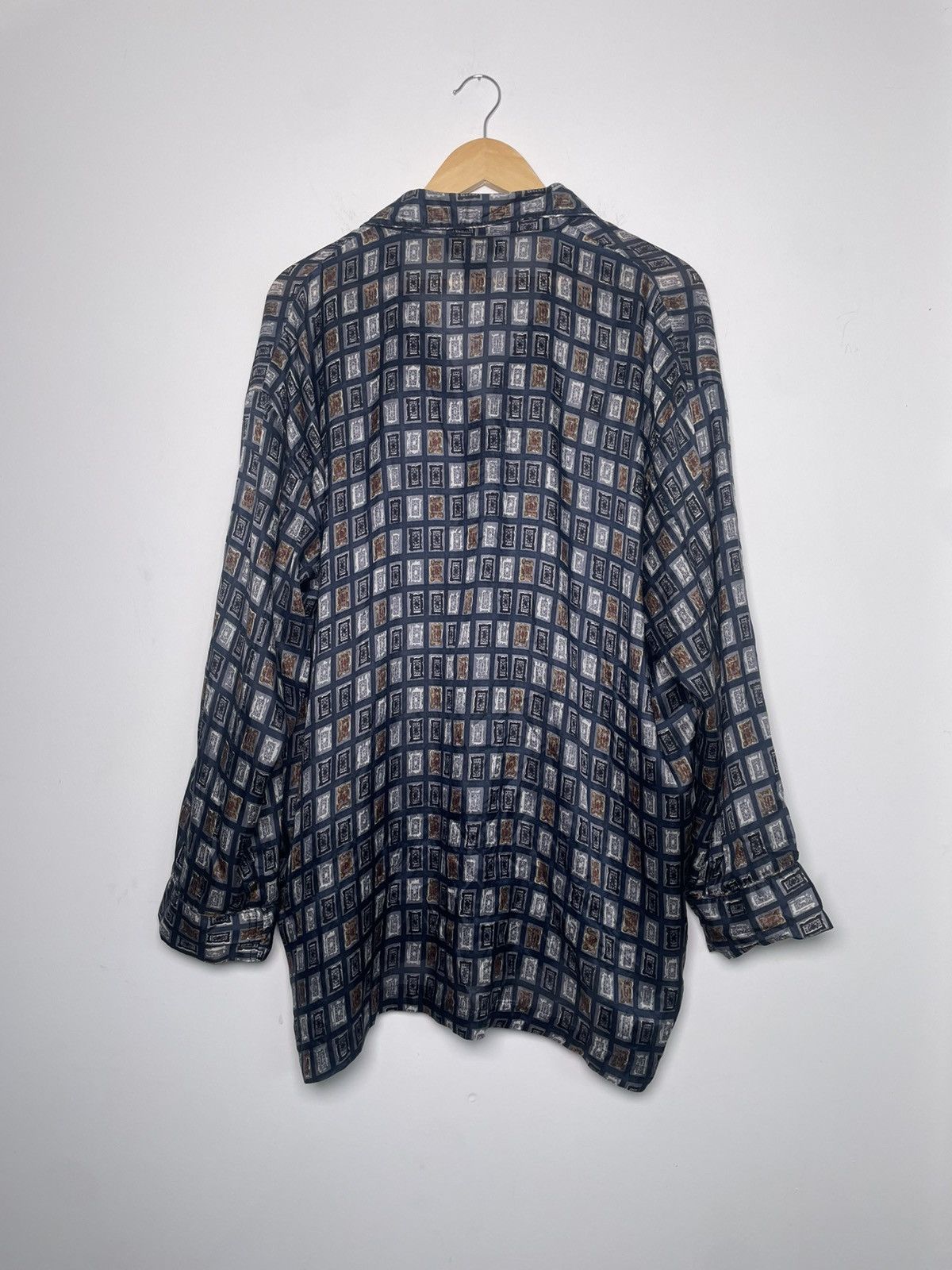 Other Bogari Studio Silk Geometric Button-Up Shirt L Size US L / EU 52-54 / 3 - 2 Thumbnail