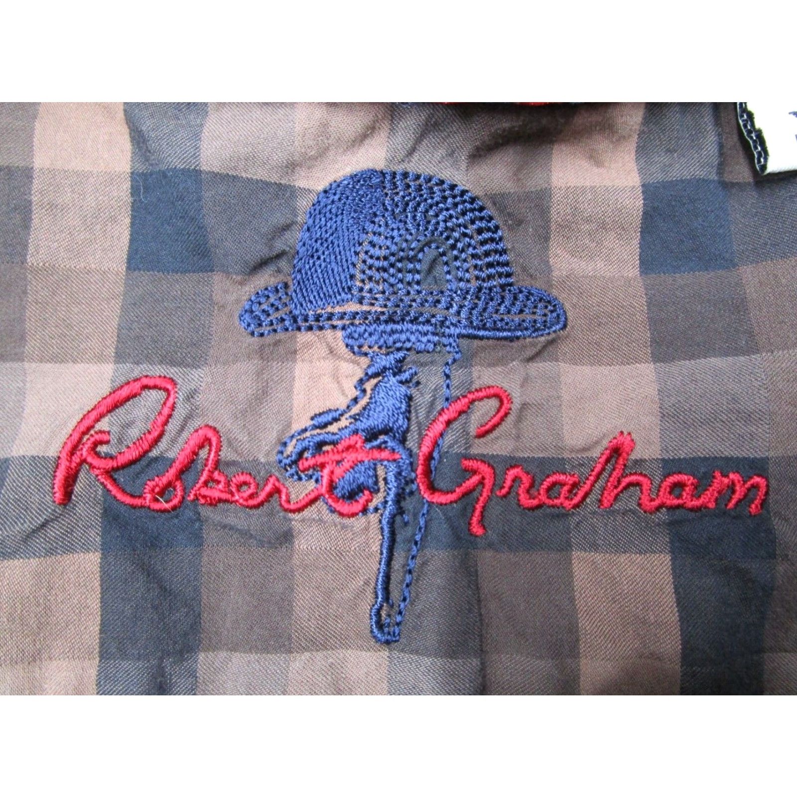 Robert Graham VINTAGE Robert Graham Dress Shirt Men XL Brown Long Sleeve Button Up Geometric Classic Casual Business Wedding Art City Retro Designer 100% Cotton Size US XL / EU 56 / 4 - 3 Thumbnail