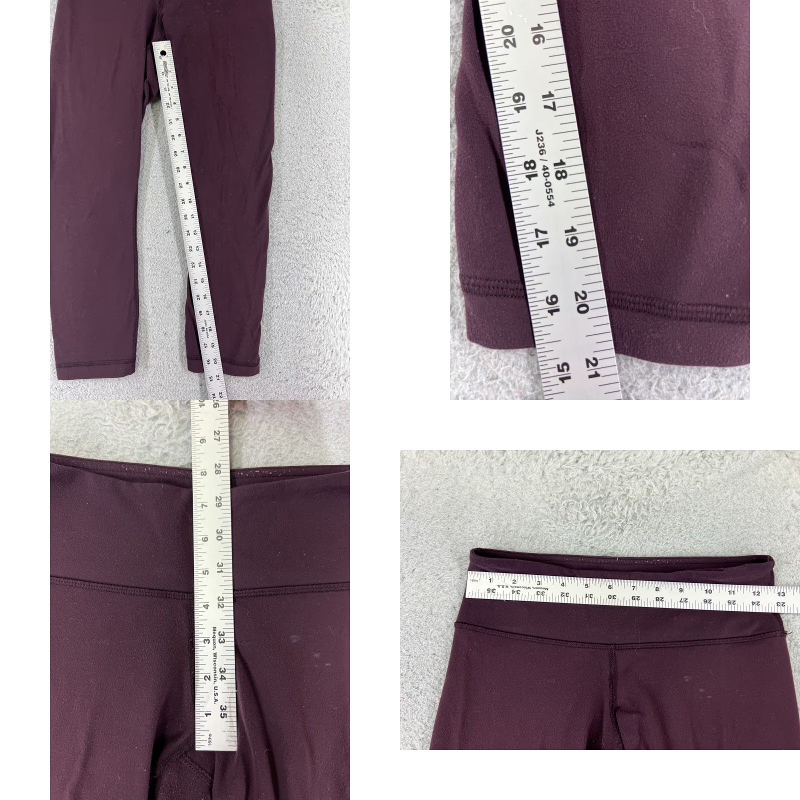 Lululemon Lululemon Leggings Womens 4 Purple Wunder Under Crop 21" Inseam Yoga Read Pockets Zip Pocket Cropped Alignment Align Pair? (Note: This seems off) Size 27" / US 4 / IT 40 - 9 Thumbnail