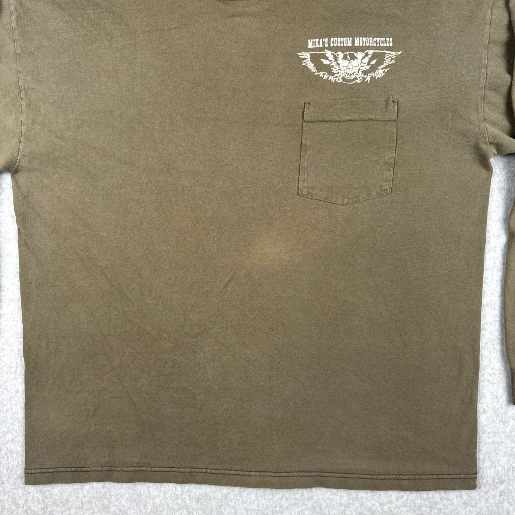 Harley Davidson VINTAGE Harley-Davidson Long Sleeve Pocket Shirt Mens L Green 90s Size US L / EU 52-54 / 3 - 5 Thumbnail