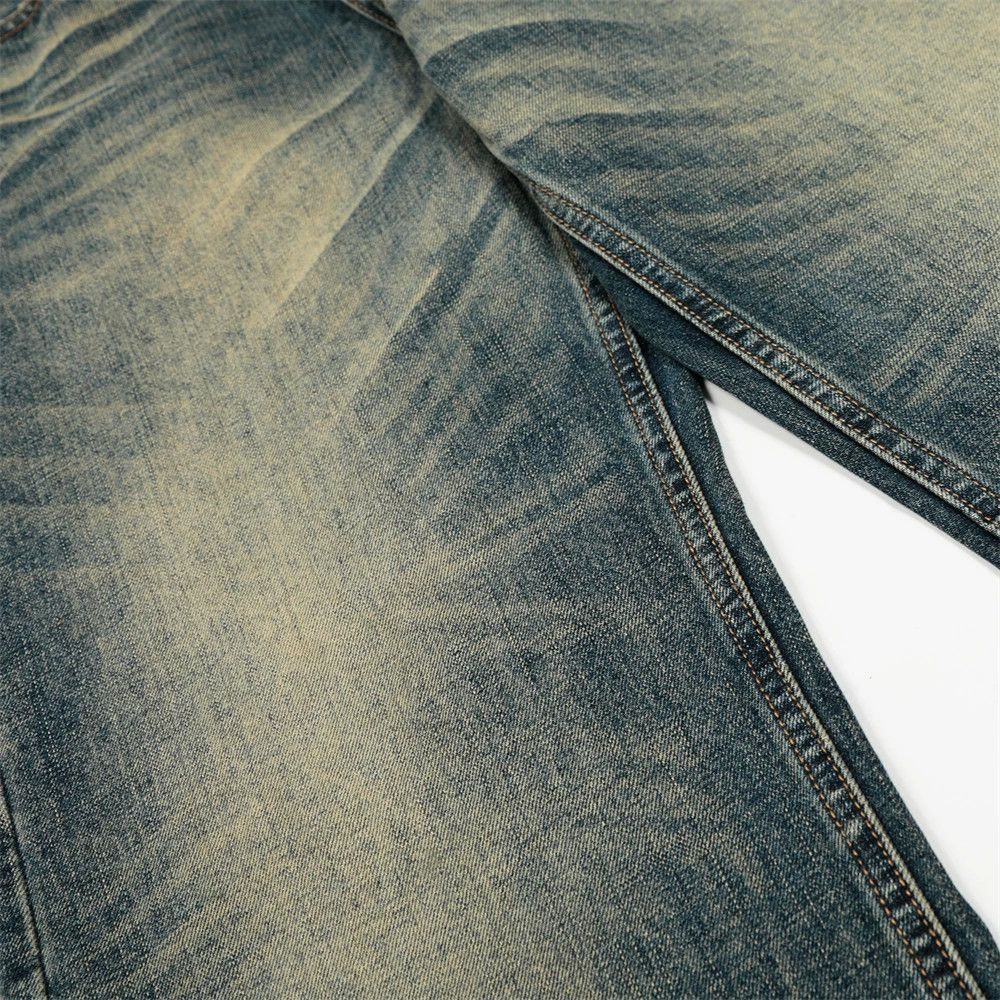 Vintage Men's loose distressed casual punk washed straight jeans Size US 32 / EU 48 - 4 Thumbnail