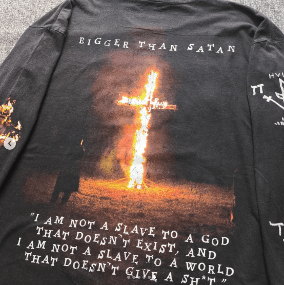 Band Tees Marylin Manson Bigger Than Satan Size US L / EU 52-54 / 3 - 6 Thumbnail