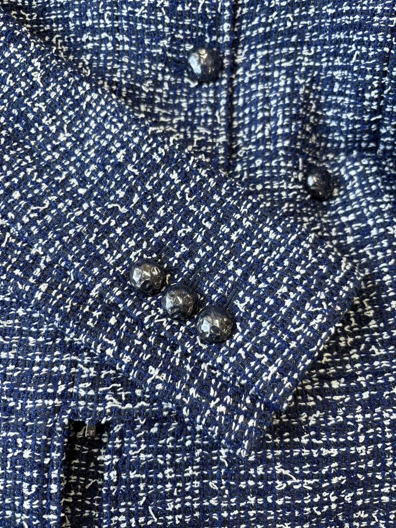 Chanel Chanel Blue blended shiny meteorite buckle jacket 2503-Next Size XS / US 0-2 / IT 36-38 - 4 Thumbnail