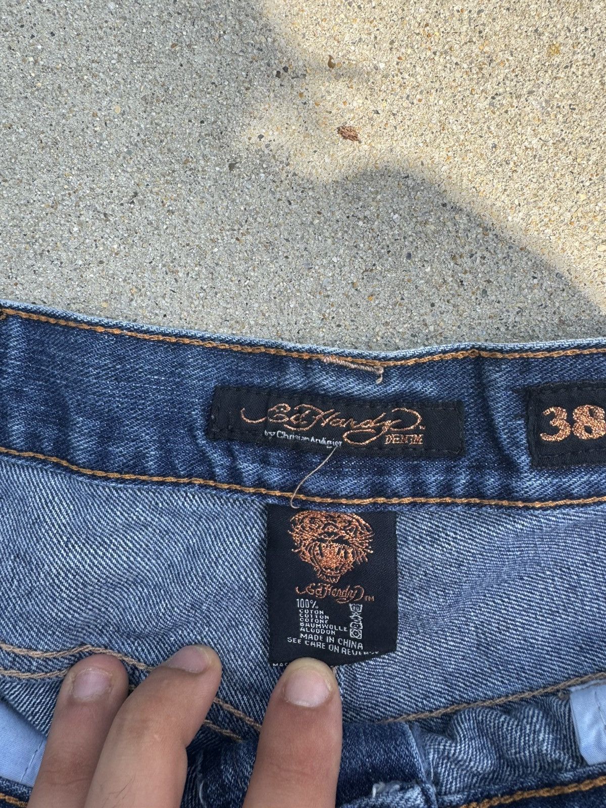 Ed Hardy Vintage wide leg Ed Hardy jeans Size US 38 / EU 54 - 5 Thumbnail