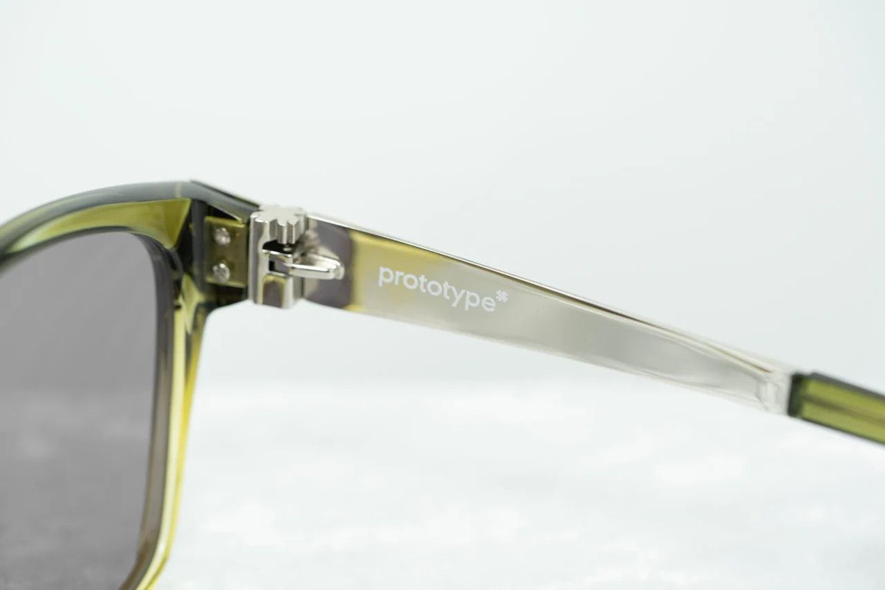 Yohji Yamamoto Yohji Yamamoto Sunglasses Rectangular Green and Grey Size ONE SIZE - 6 Thumbnail