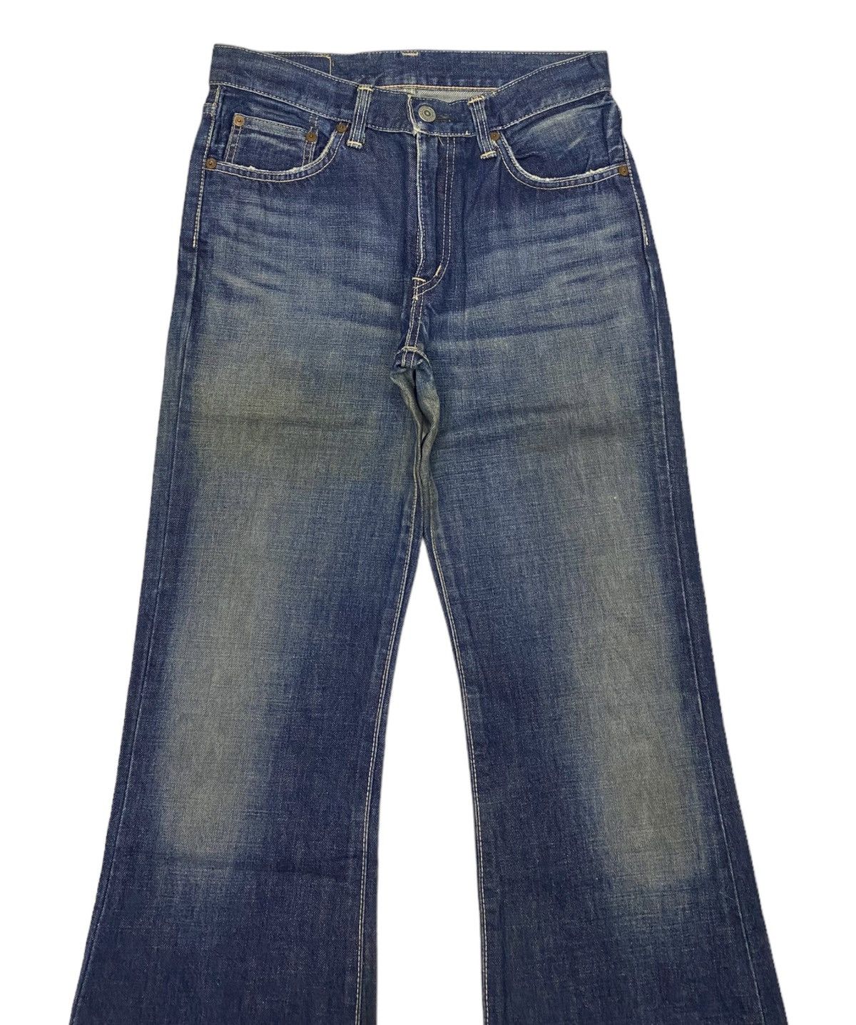 Edwin FLARE JEANS EDWIN 800sx DISTRESS BELL BOTTOM DENIM JEANS Size US 28 / EU 44 - 5 Thumbnail