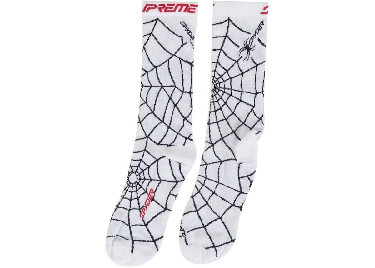 Spyder × Supreme Supreme x Spyder Crew Socks L/XL (1 Pack) White - US Size ONE SIZE - 2 Thumbnail