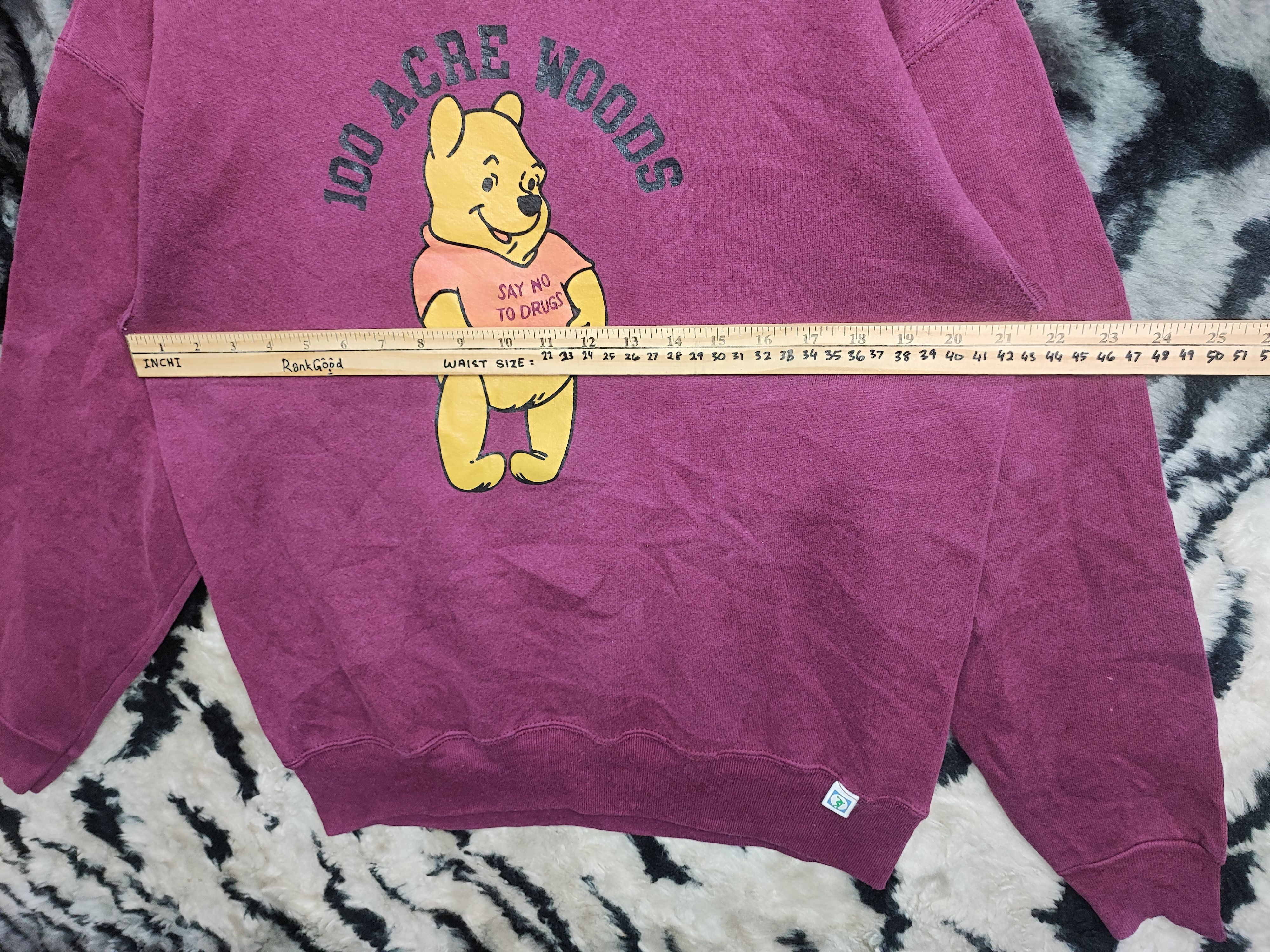 Disney VINTAGE 90S 100ACRE WOODS FDA WINNIE THE POOH NO TO DRUG Size US M / EU 48-50 / 2 - 12 Thumbnail