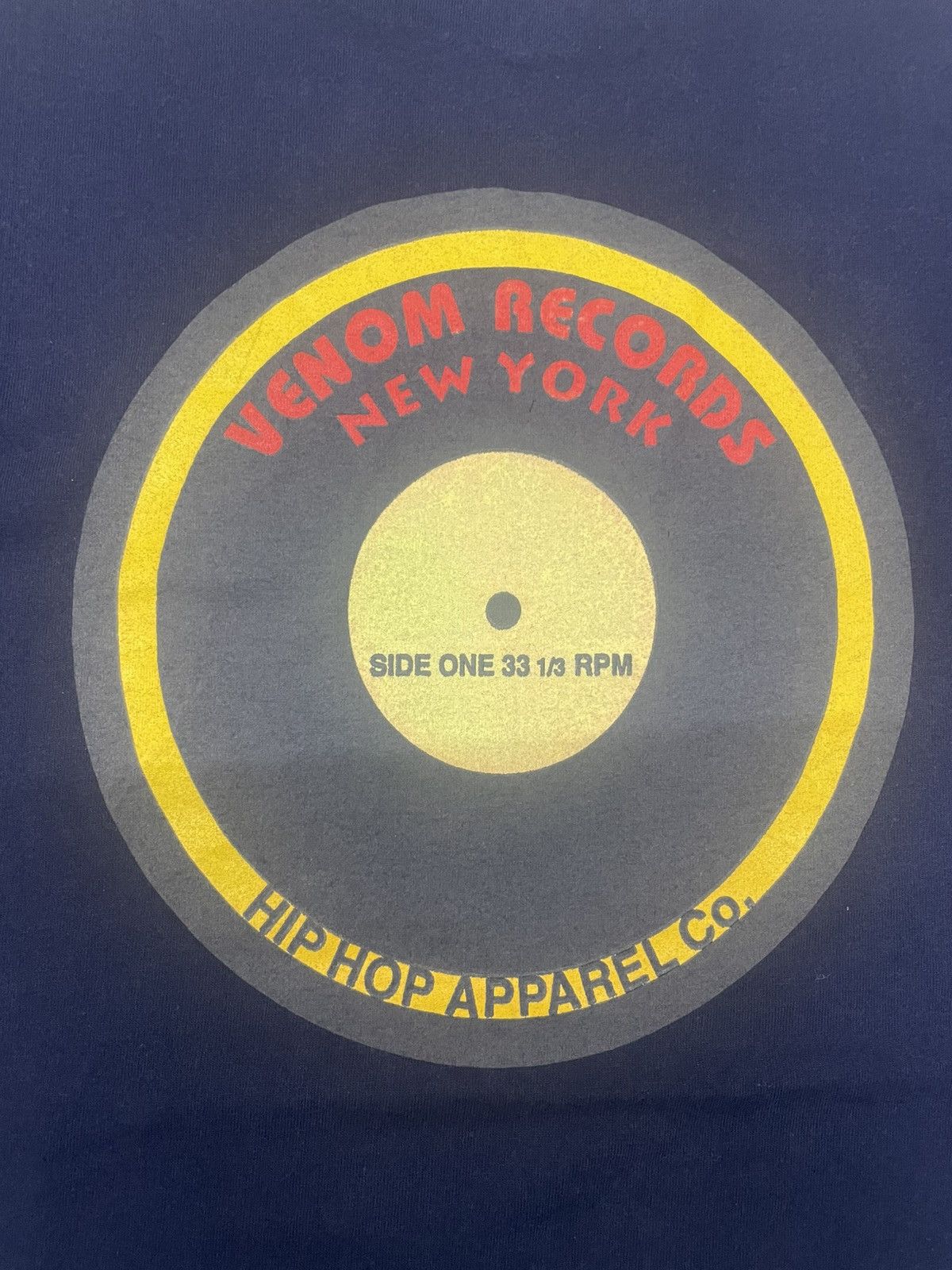 Band Tees × Rap Tees × Vintage Vintage 90s VENOM RECORD New York Hip Hop Apparel Co. Tees Size US L / EU 52-54 / 3 - 6 Thumbnail