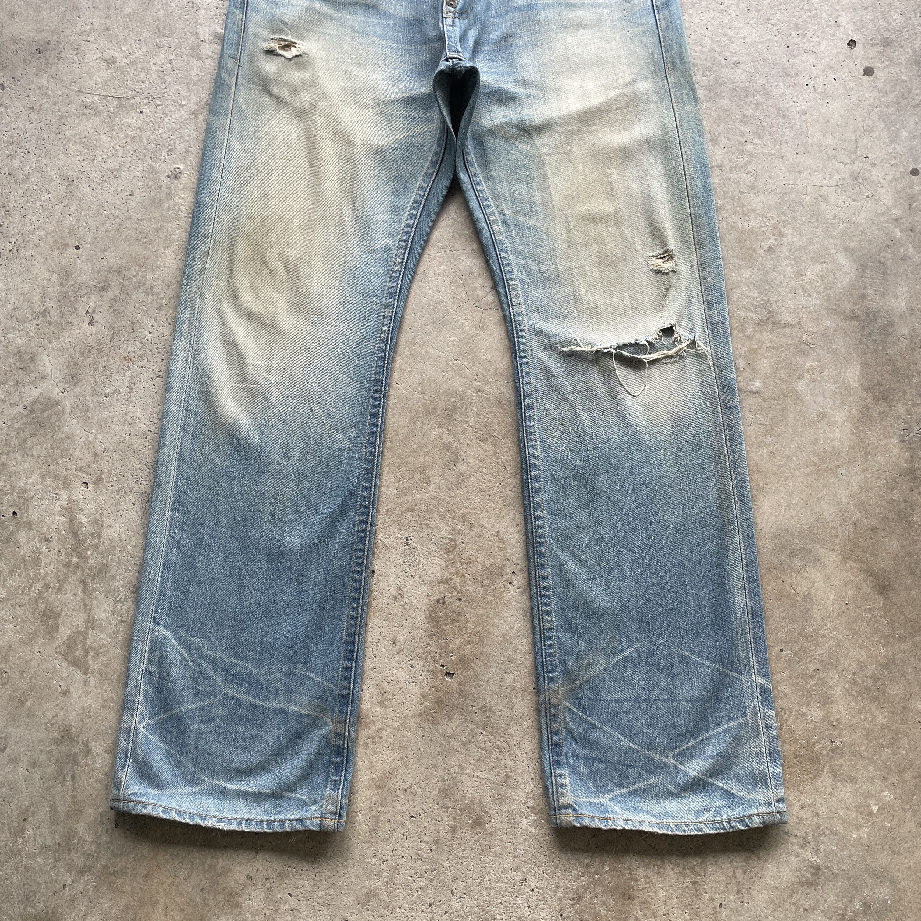 Japanese Brand VINTAGE JAPAN BAGGY DENIM RUSTY FADED DISTRESSED PANTS JEANS Size US 34 / EU 50 - 5 Thumbnail