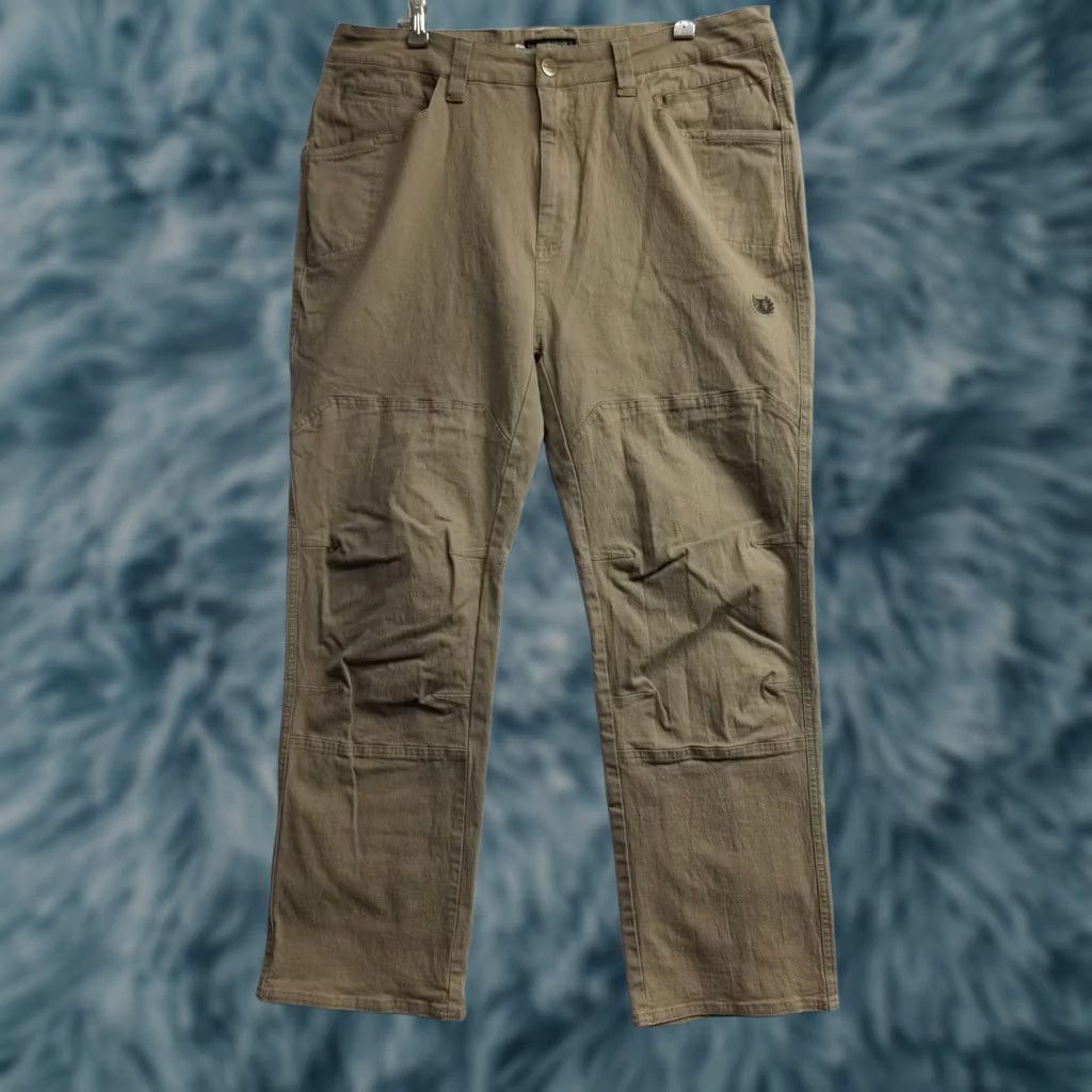 Vintage TD Apparel Braddock Pants Men’s 40x30 Tactical Pants Brown High Rise 5-Pocket Canvas Cotton Spandex Regular Straight Belted Outdoor Casual Travel Size US 40 / EU 56 - 1 Thumbnail