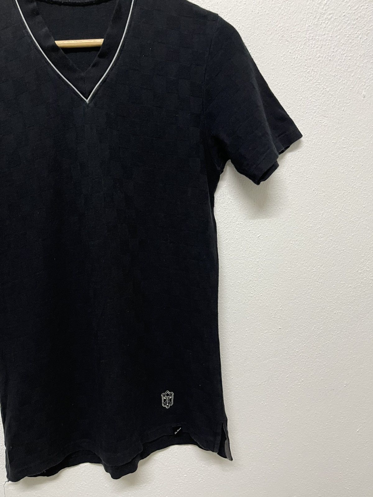 Issey Miyake 90s ISSEY MIYAKE TETE HOMME V NECK BRICK TSHIRT Size US S / EU 44-46 / 1 - 4 Thumbnail