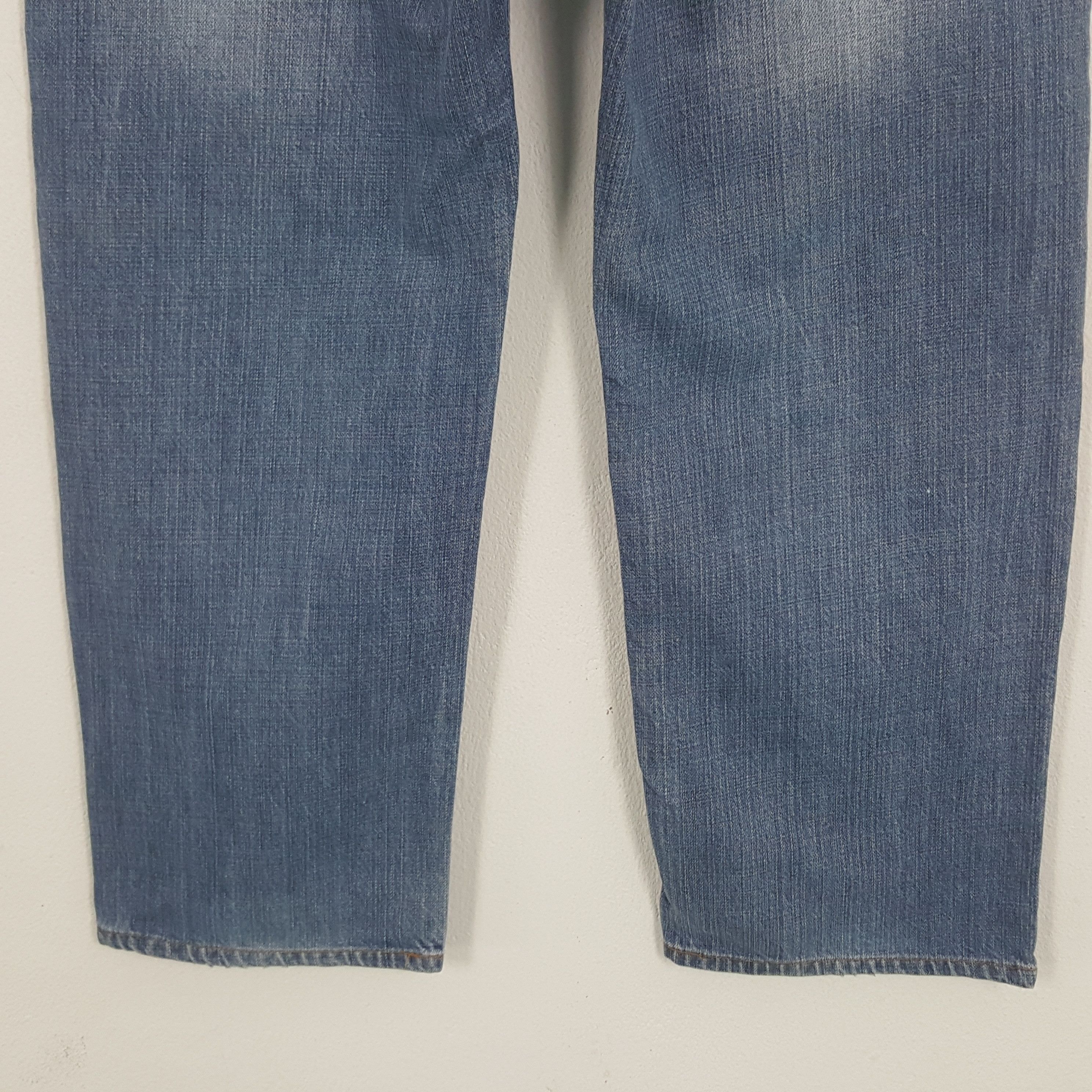 Japanese Brand × Vintage Vintage Karakuri Tamashii Japan Embroidery Flower Denim Jean Size US 33 - 6 Thumbnail