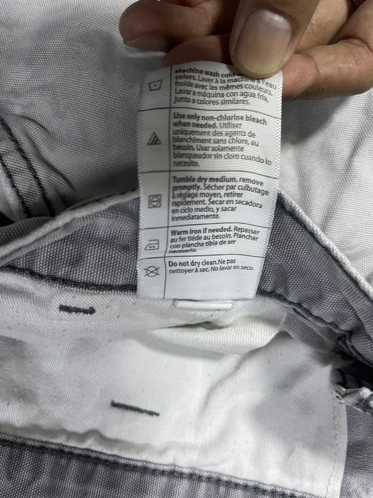 Carhartt 34 Gray Relaxed Fit Rugged Canvas Cargo Shorts 100277 Size US 34 / EU 50 - 13 Thumbnail