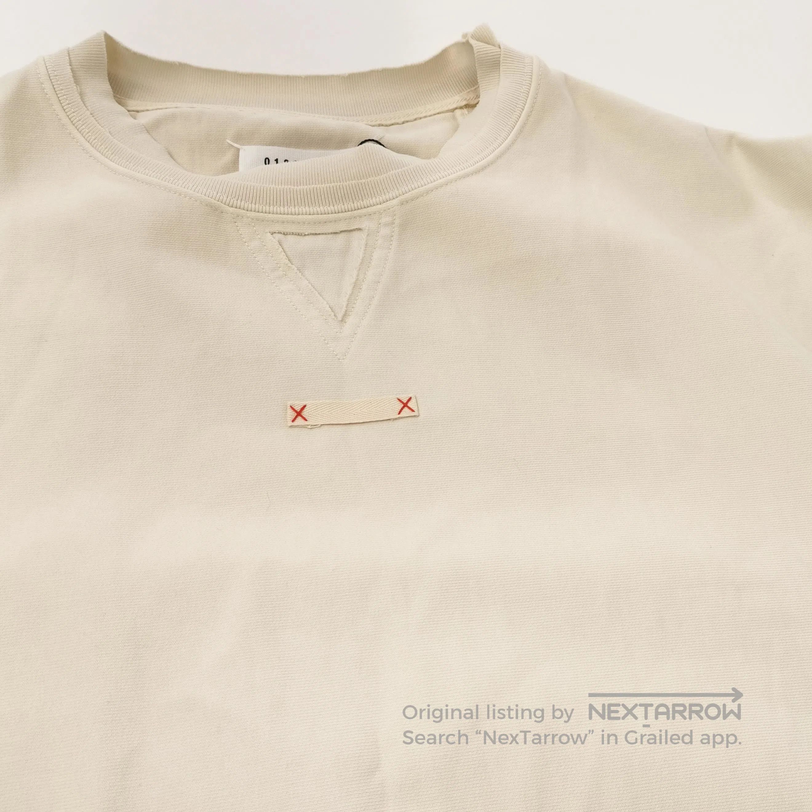Maison Margiela Maison Margiela L Cotton Solid Crewneck Sweatshirt. Size US S / EU 44-46 / 1 - 1 Thumbnail