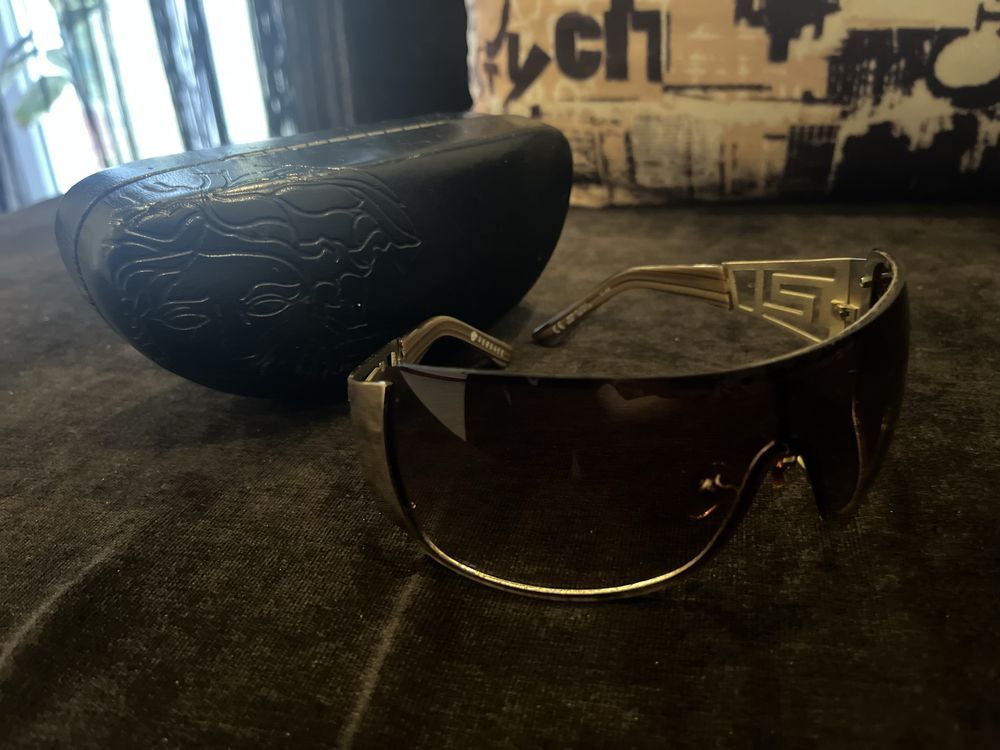 Versace Vintage Versace 6049 Mask Sunglasses Size ONE SIZE - 2 Thumbnail