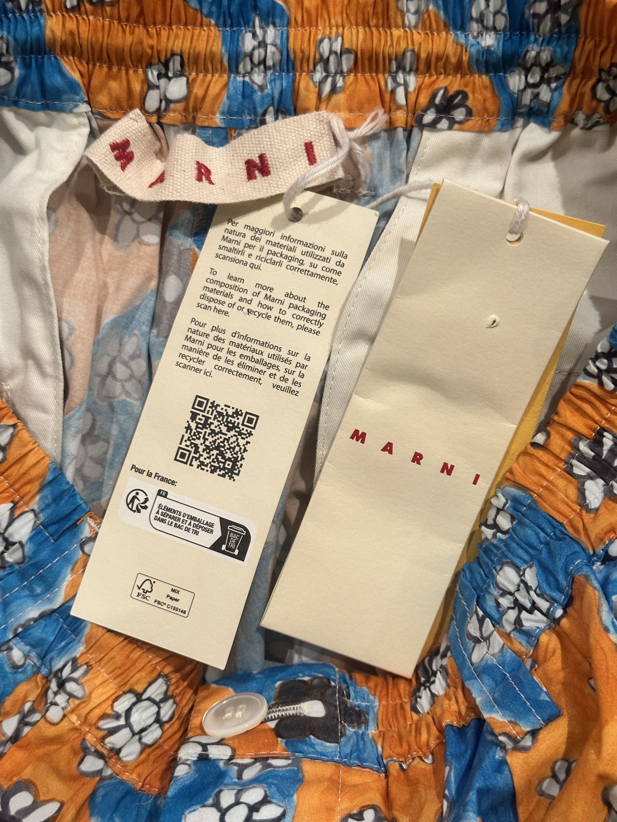 Marni Floral shorts with pattern by artist Flaminia Veronesi Size US 34 / EU 50 - 4 Thumbnail