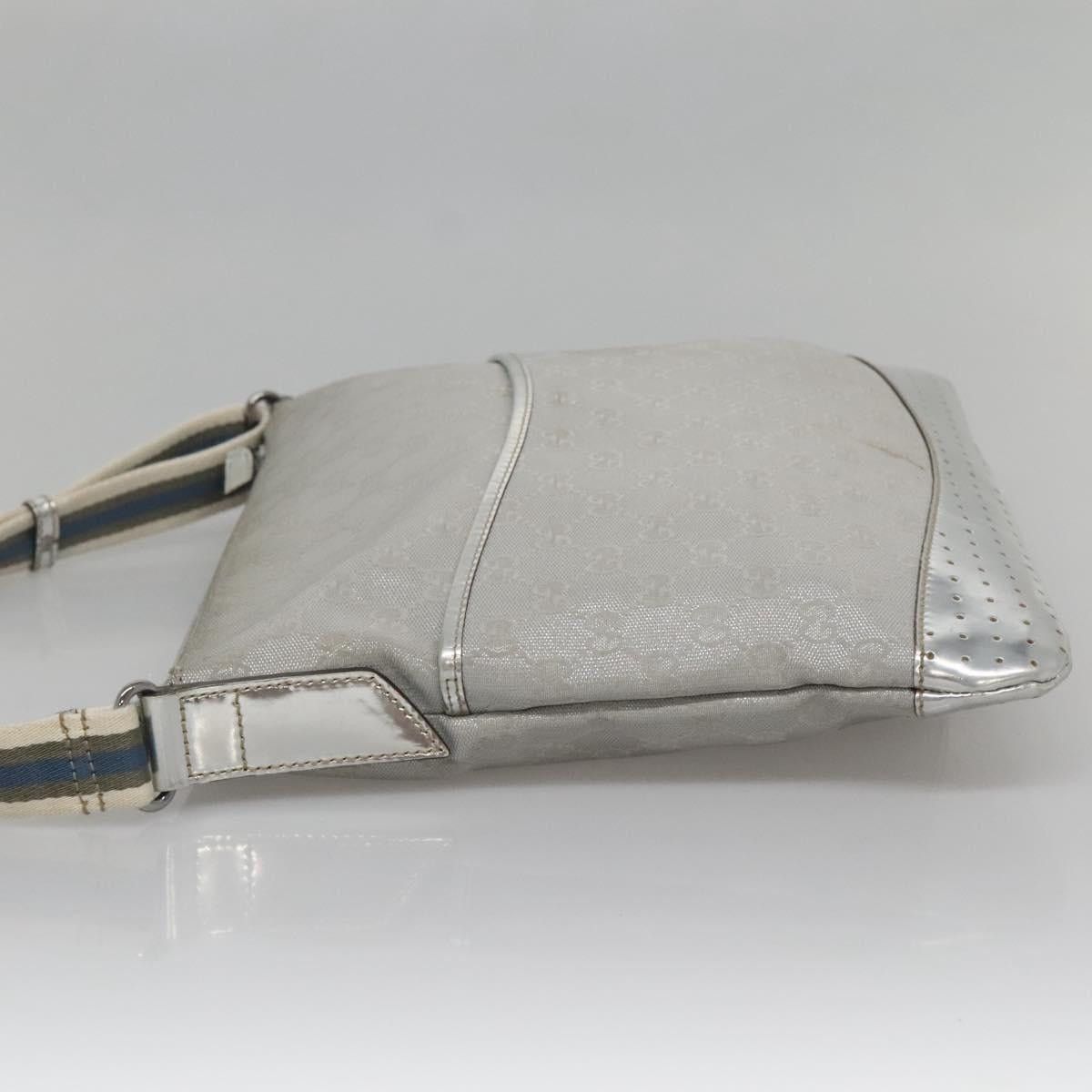 Gucci GUCCI GG Canvas Shoulder Bag Silver Size ONE SIZE - 4 Thumbnail
