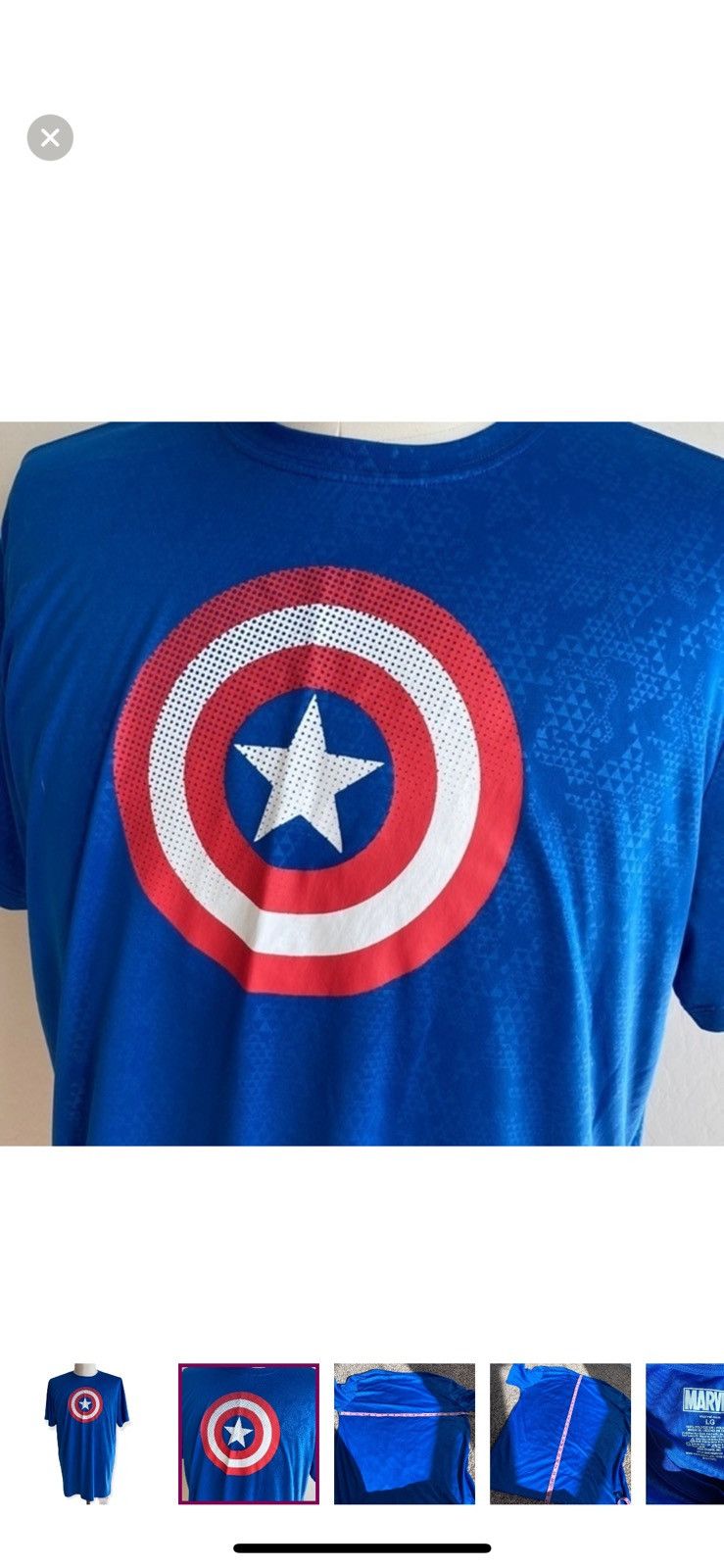 Marvel Comics Marvel large captain America athletic shirt Size US L / EU 52-54 / 3 - 2 Thumbnail