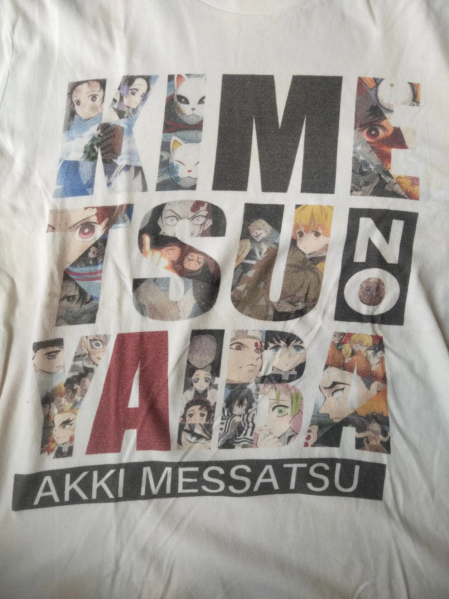 Anime Demon Slayer Kimetsu no Yaiba Letter Graphic Anime Tee Size US M / EU 48-50 / 2 - 2 Thumbnail