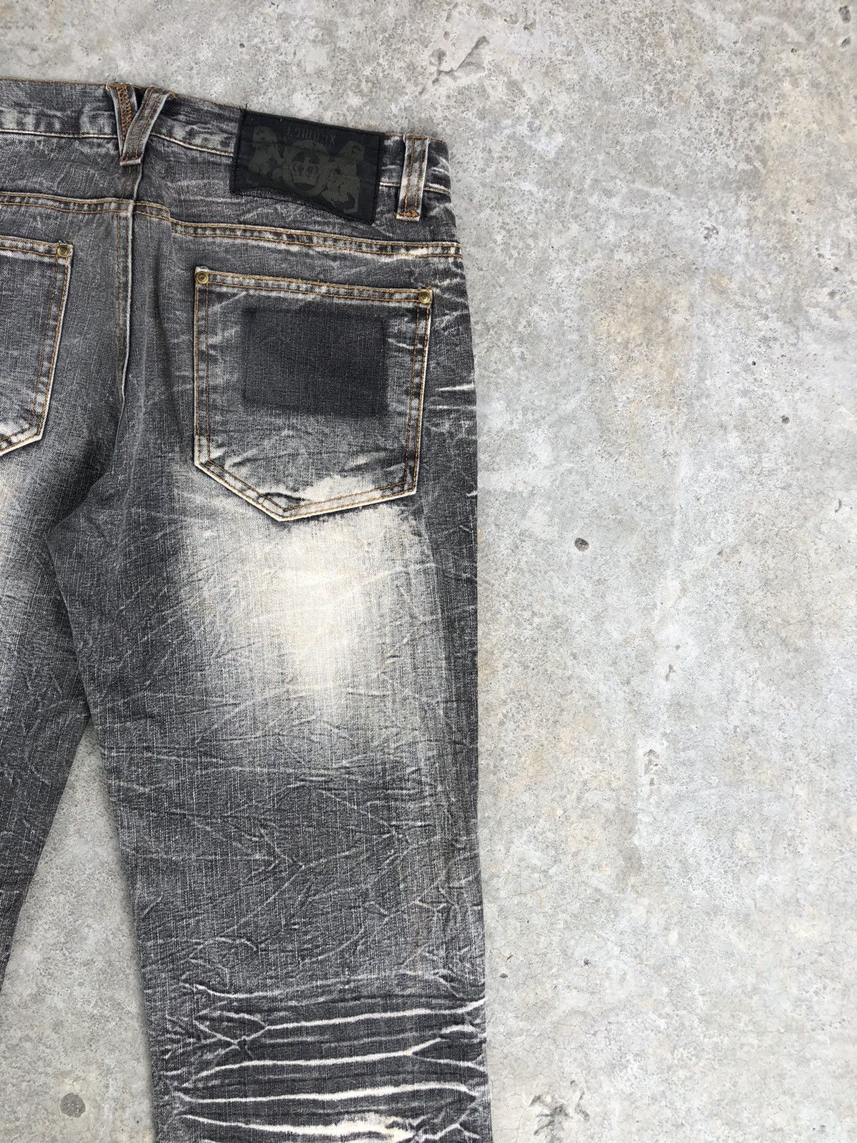 If Six Was Nine Japanese Lowbox Flared Jeans Distressed Size US 32 / EU 48 - 10 Thumbnail