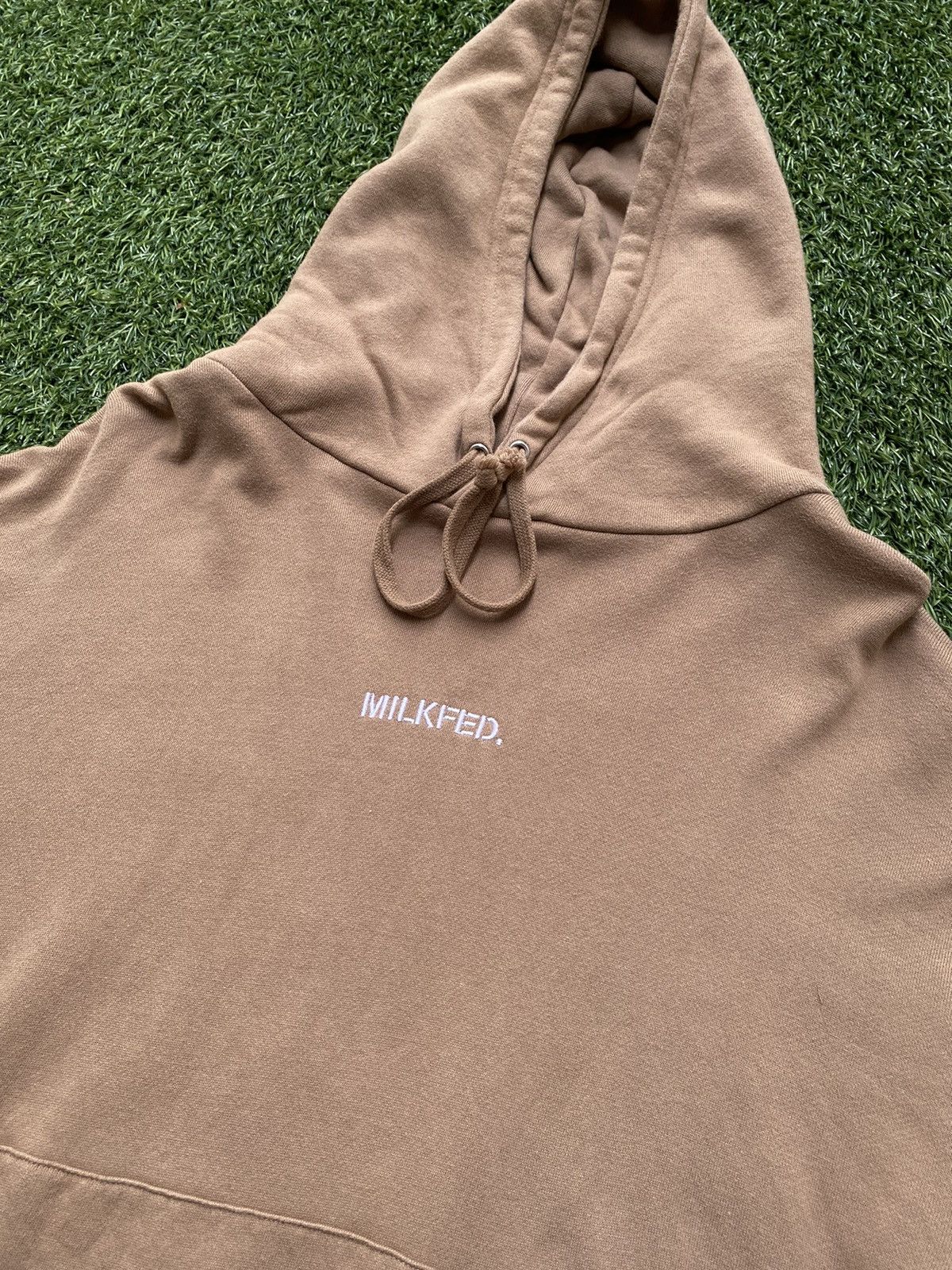 Japanese Brand Vintage Milkfed. Boxy Light Brown Pullover Hoodie Size US L / EU 52-54 / 3 - 3 Thumbnail