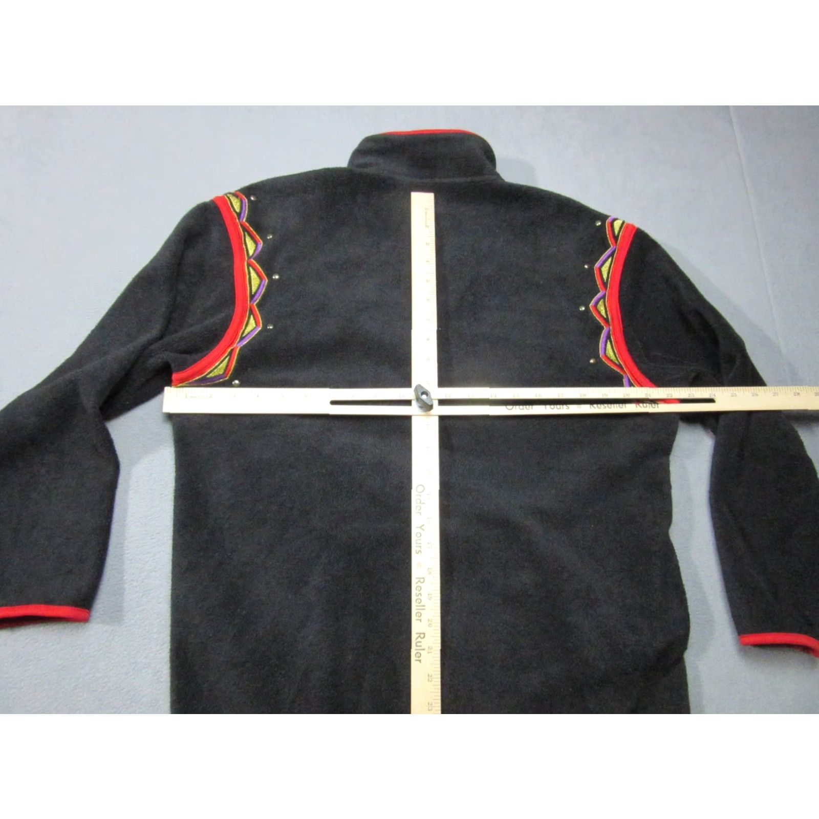 Bob Mackie VINTAGE Bob Mackie Jacket Womens Small Black Red Wearable Art Embroidered Full Zip Vtg Size S / US 4 / IT 40 - 7 Thumbnail