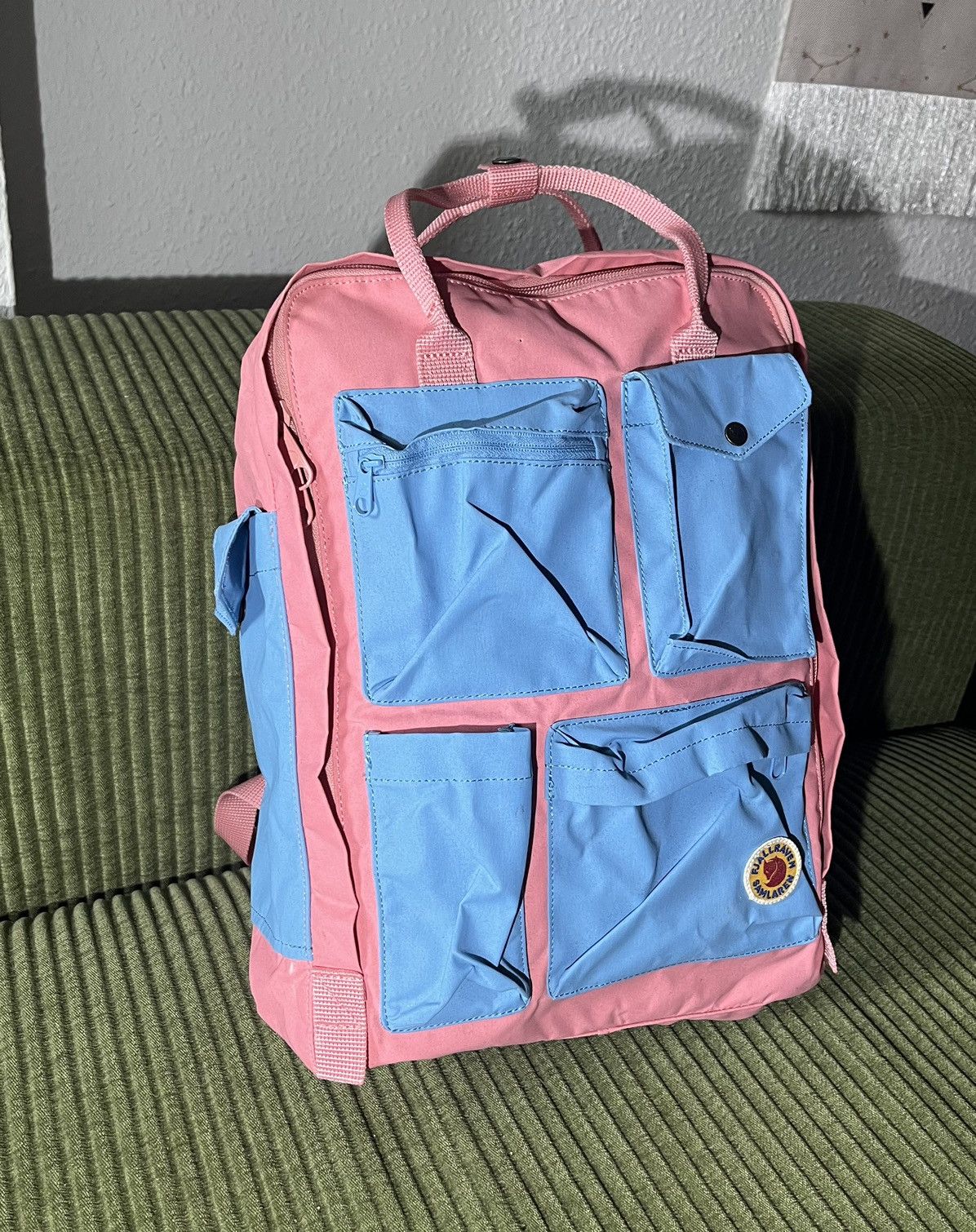 Kanken pink blue deals