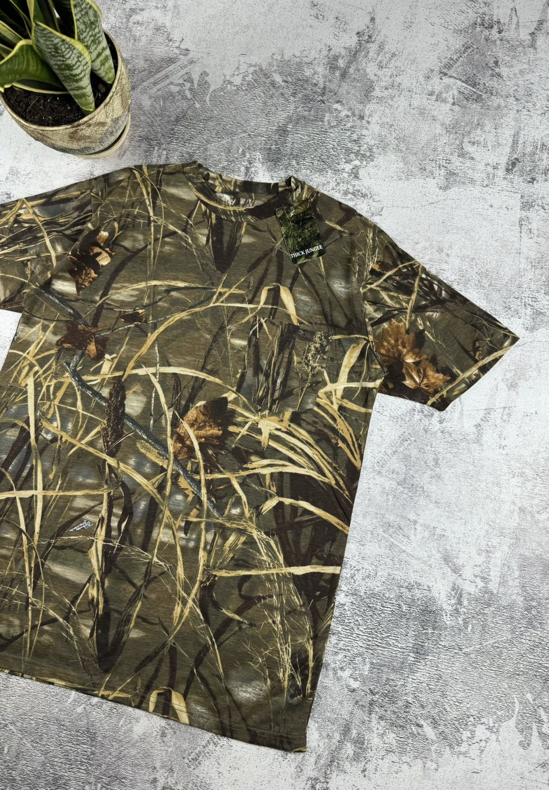 Realtree Vintage NEW Camo Realtree Thick Jungle Army Y2K T Shirt Tee Size US L / EU 52-54 / 3 - 3 Thumbnail