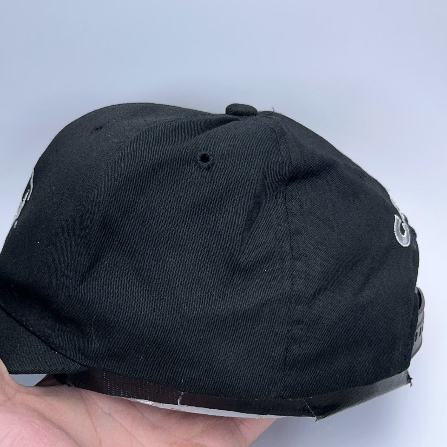 Vintage VINTAGE R.O.C. Hat Cap Snapback Black 90s Y2K Cigarettes Tobacco Promo Corduroy Adjustable Baseball Cap Men Size ONE SIZE - 5 Thumbnail