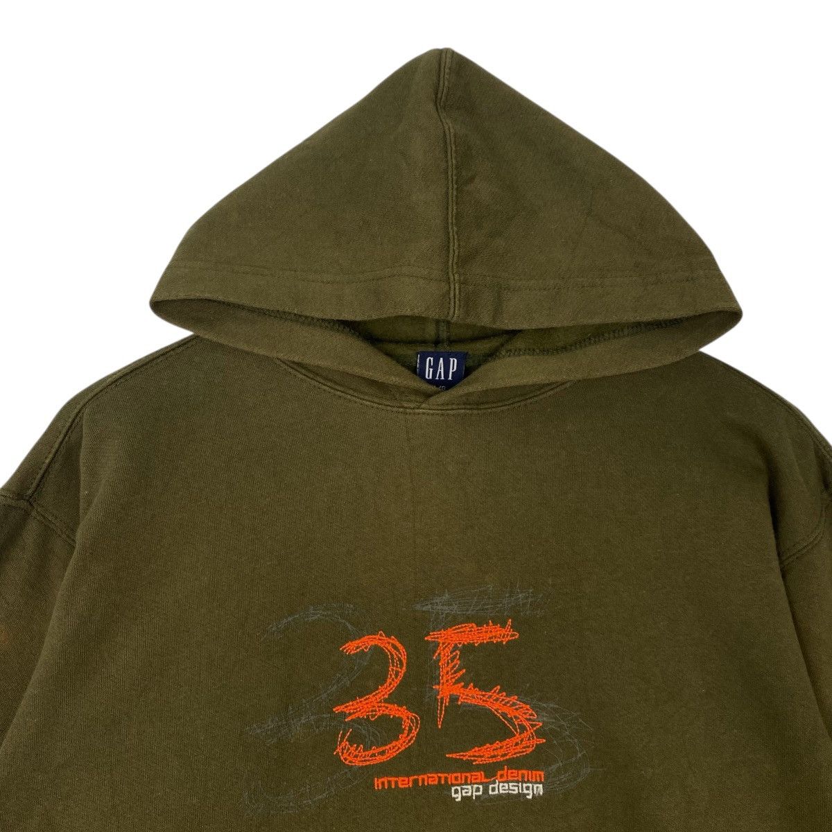 Vintage Vintage GAP Hoodie Sweater Green Pullover Jumper Size L Size US L / EU 52-54 / 3 - 4 Thumbnail