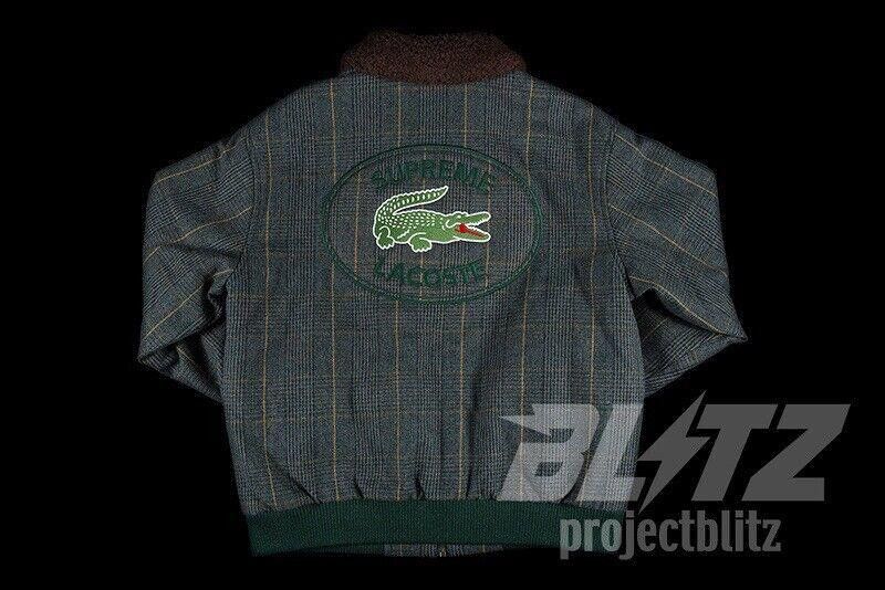 Supreme FW19 SUPREME LACOSTE WOOL BOMBER JACKET PLAID S Size US S / EU 44-46 / 1 - 3 Thumbnail