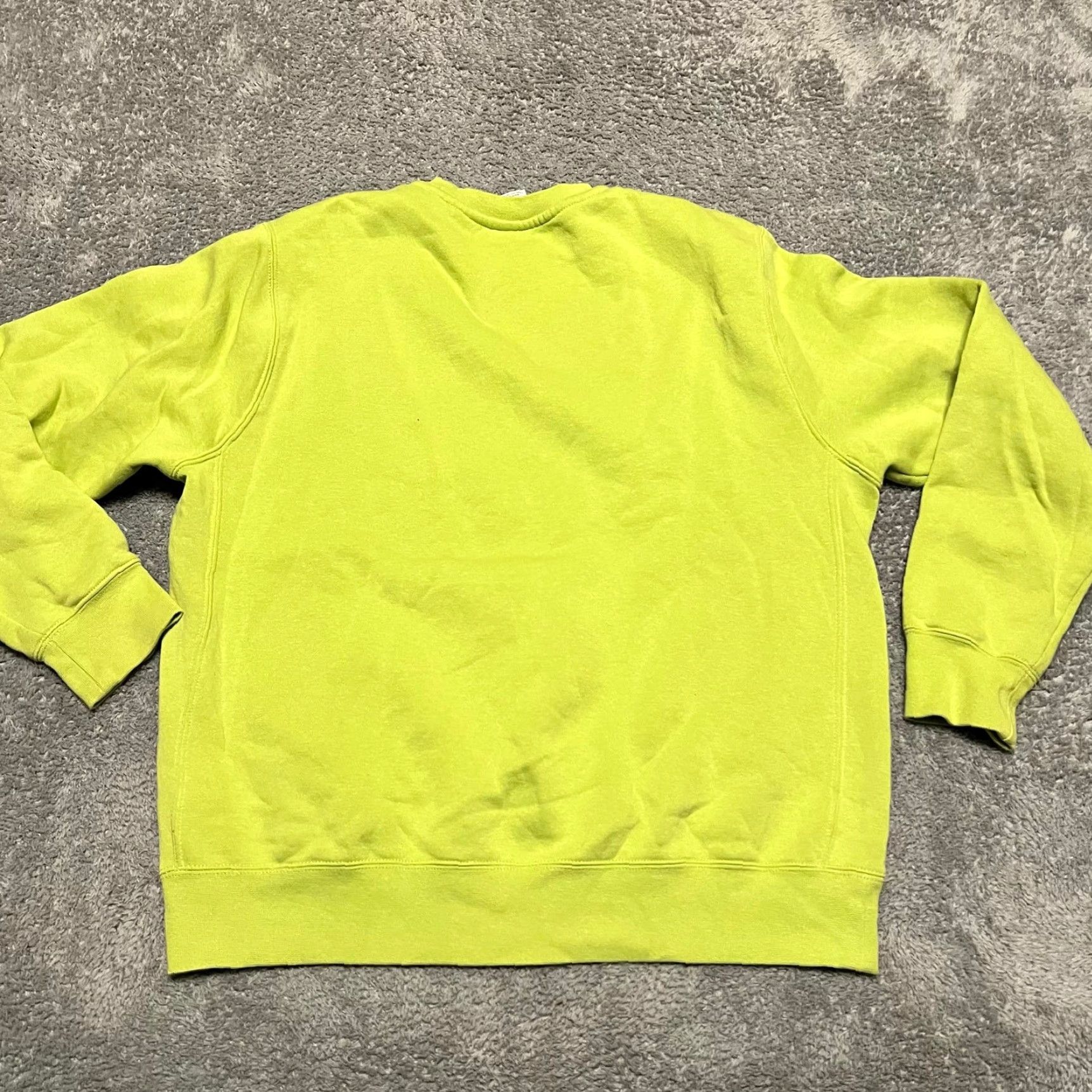 Nike Nike Sweatshirt Mens Medium Club Fleece Crewneck Lime Green BV2662 Size US M / EU 48-50 / 2 - 3 Thumbnail