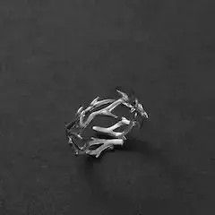 Ring Of Fire Torn Style Adjustable Ring Size ONE SIZE - 1 Thumbnail