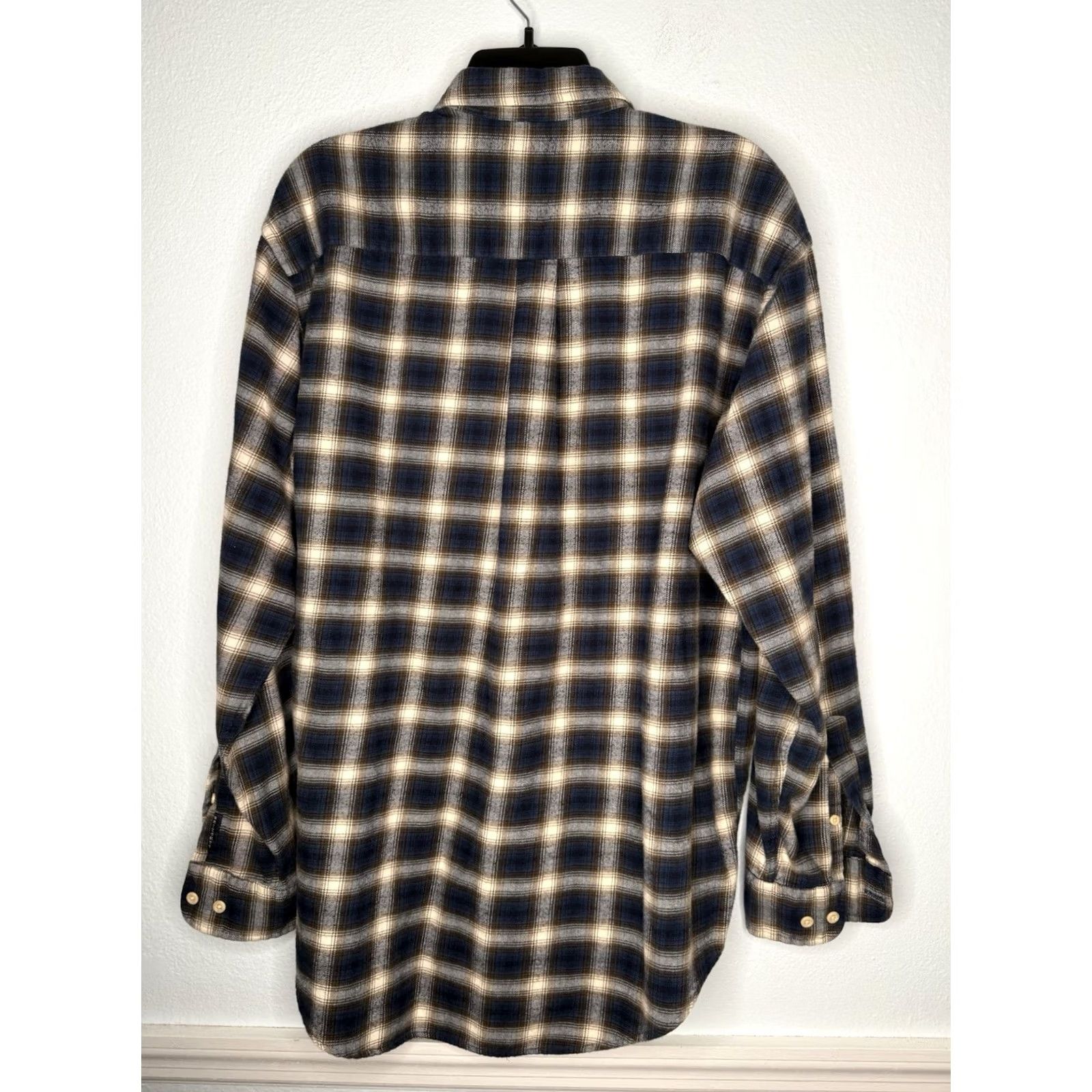 Greats Britches Button-Up Shirt Mens L Plaid Flannel Long Sleeve Blue Cotton Outdoor Vintage: No Size US L / EU 52-54 / 3 - 2 Thumbnail