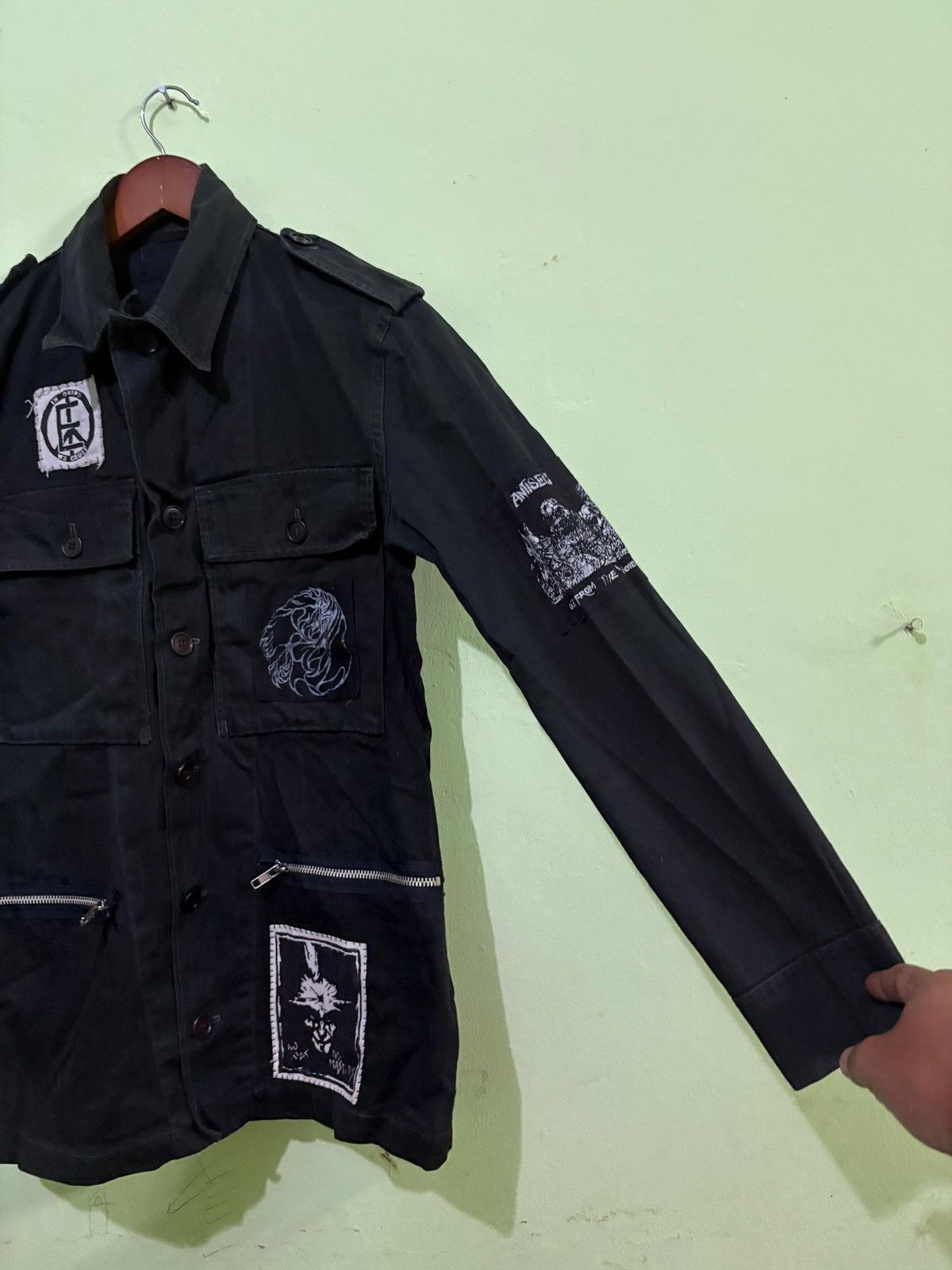 Vintage VTG 60's Neirynck Holvoet Military Jacket Custom Punk Rock Size US S / EU 44-46 / 1 - 3 Thumbnail