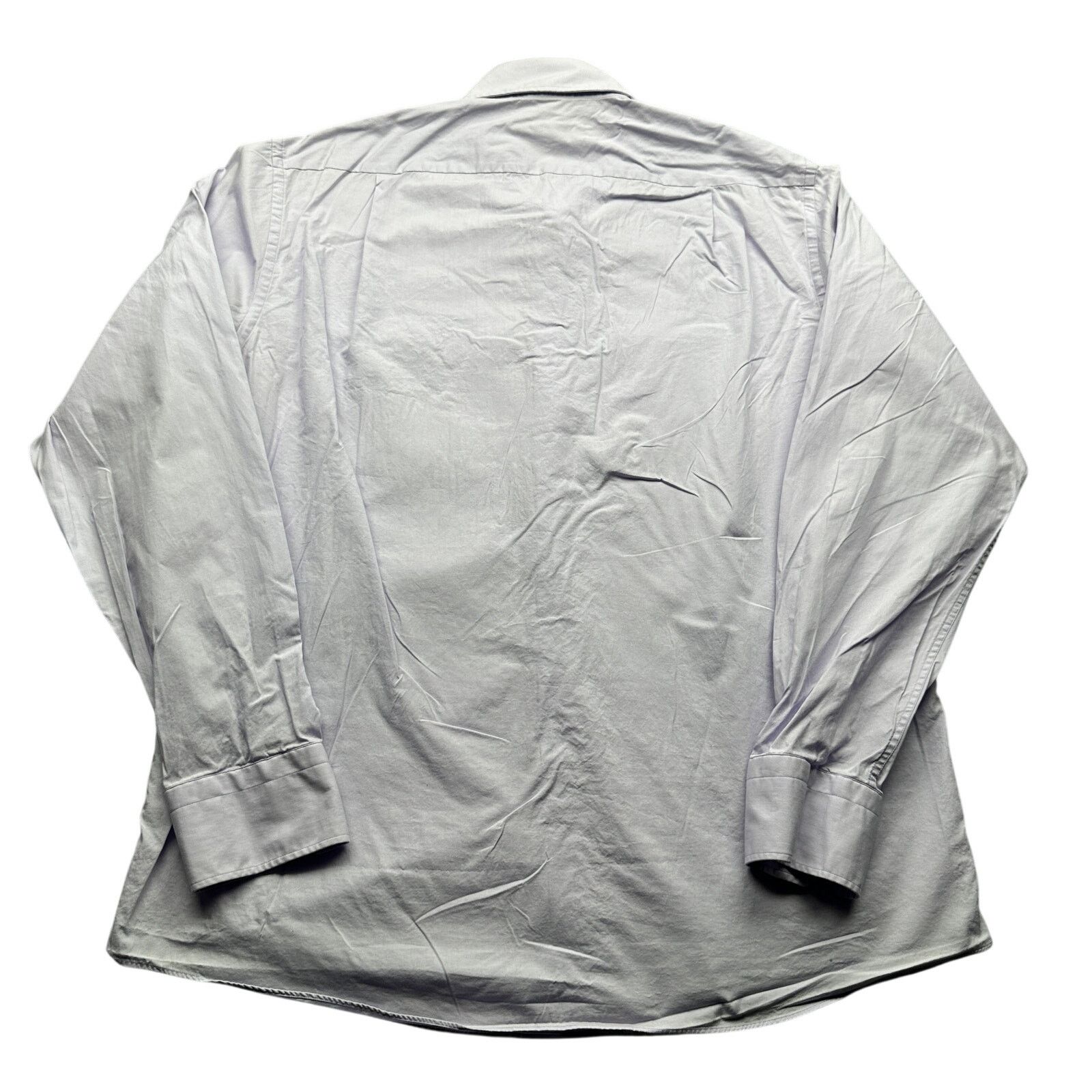 Hugo Boss Boss Hugo Boss Button Purple Dress Shirt Mens 17.5 36/37 XL Size US XL / EU 56 / 4 - 2 Thumbnail
