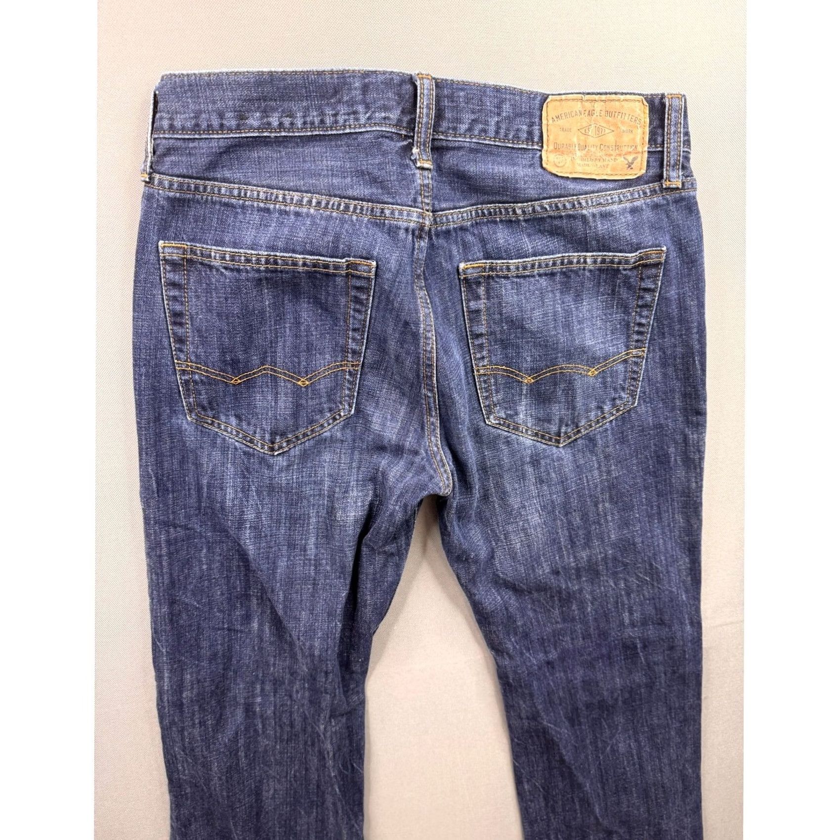 American Eagle Outfitters American Eagle Outfitters Original Boot Jeans Mens Blue Dark Wash Denim 28x30 Size US 28 / EU 44 - 2 Thumbnail