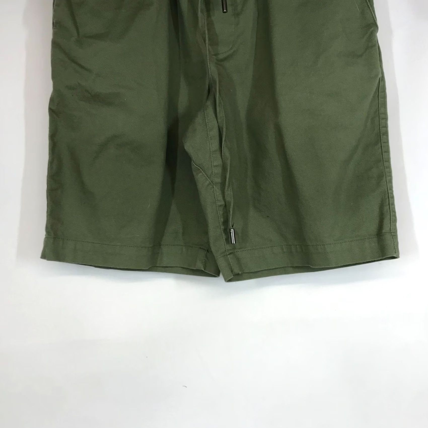 Wildfang WILDFANG Shorts Womens XS Green Cotton Blend Drawstring Waist Size 26" / US 2 / IT 38 - 3 Thumbnail