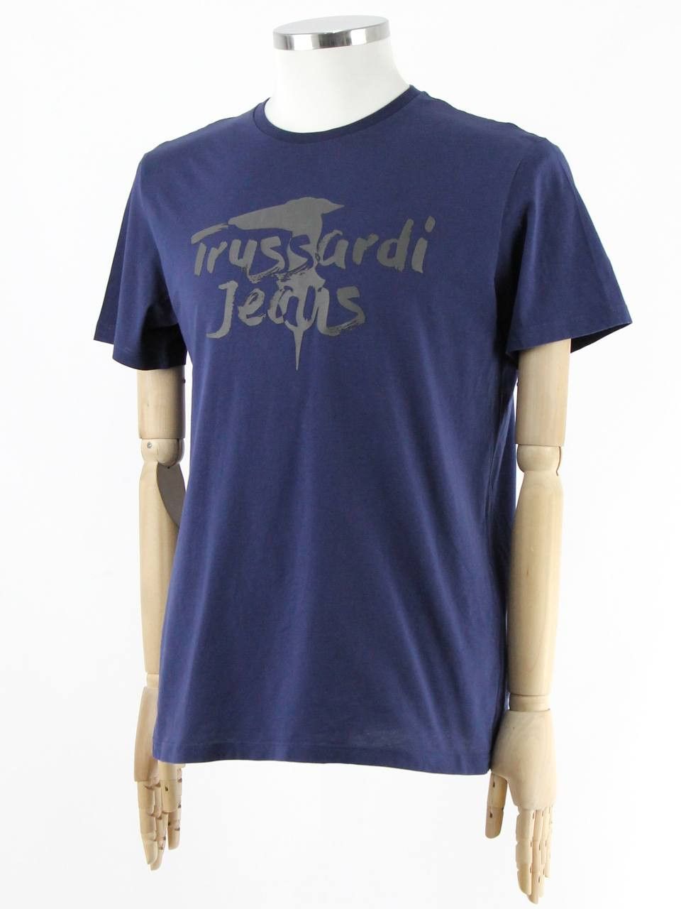 Trussardi TRUSSARDI JEANS Blue T-shirt with print Size US L / EU 52-54 / 3 - 2 Thumbnail