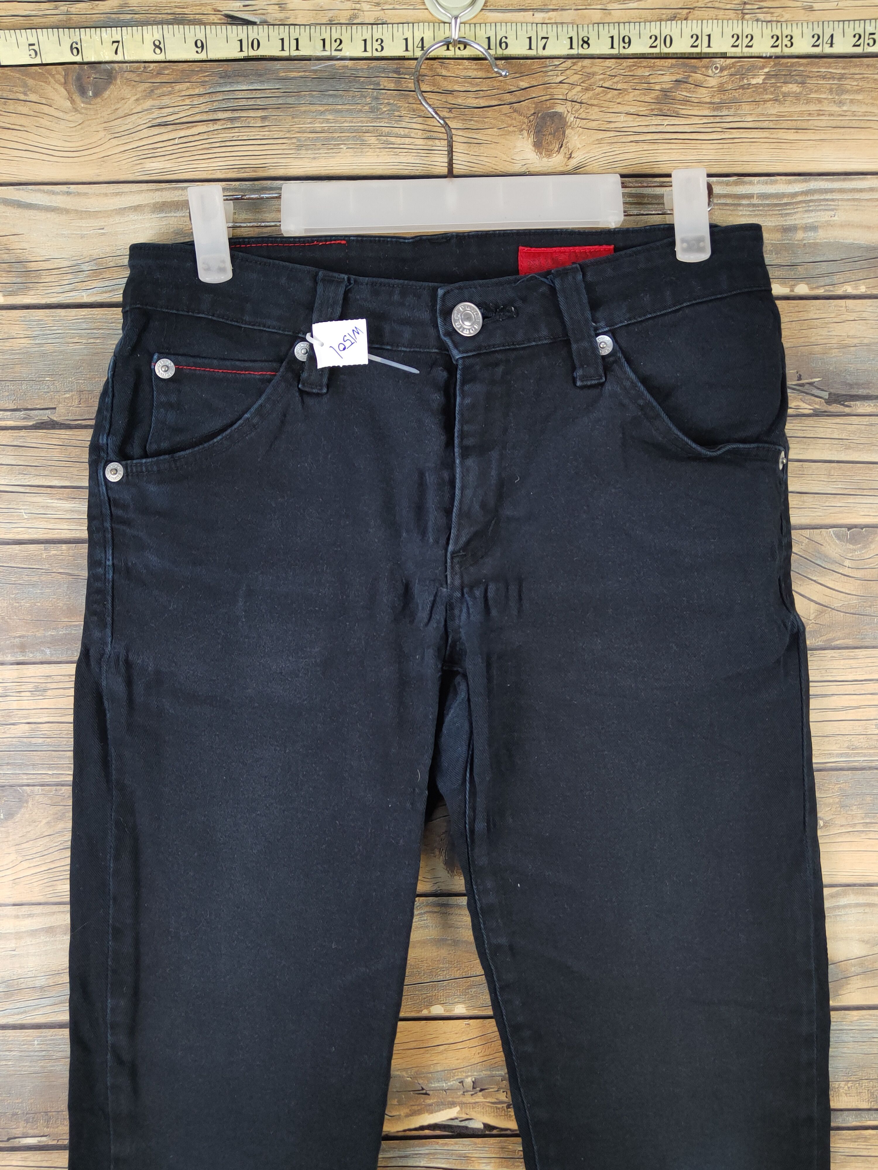 Edwin Edwin Black Distressed Ripped denim Jeans #W1501 Size US 30 / EU 46 - 2 Thumbnail